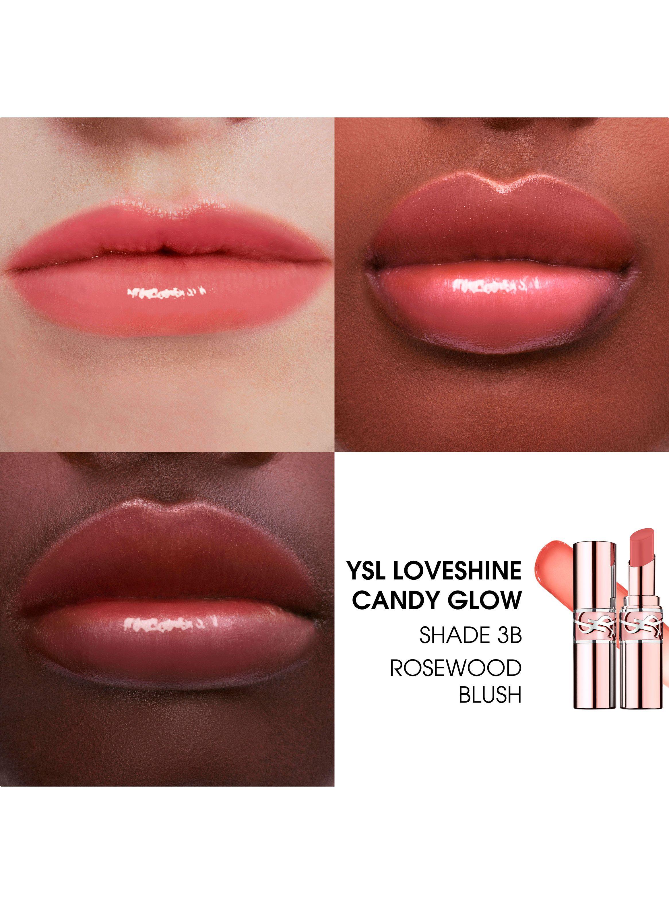 Bálsamo Labial YSL Loveshine Candy Glow 3B Rosewood Blush Yves Saint Laurent-2
