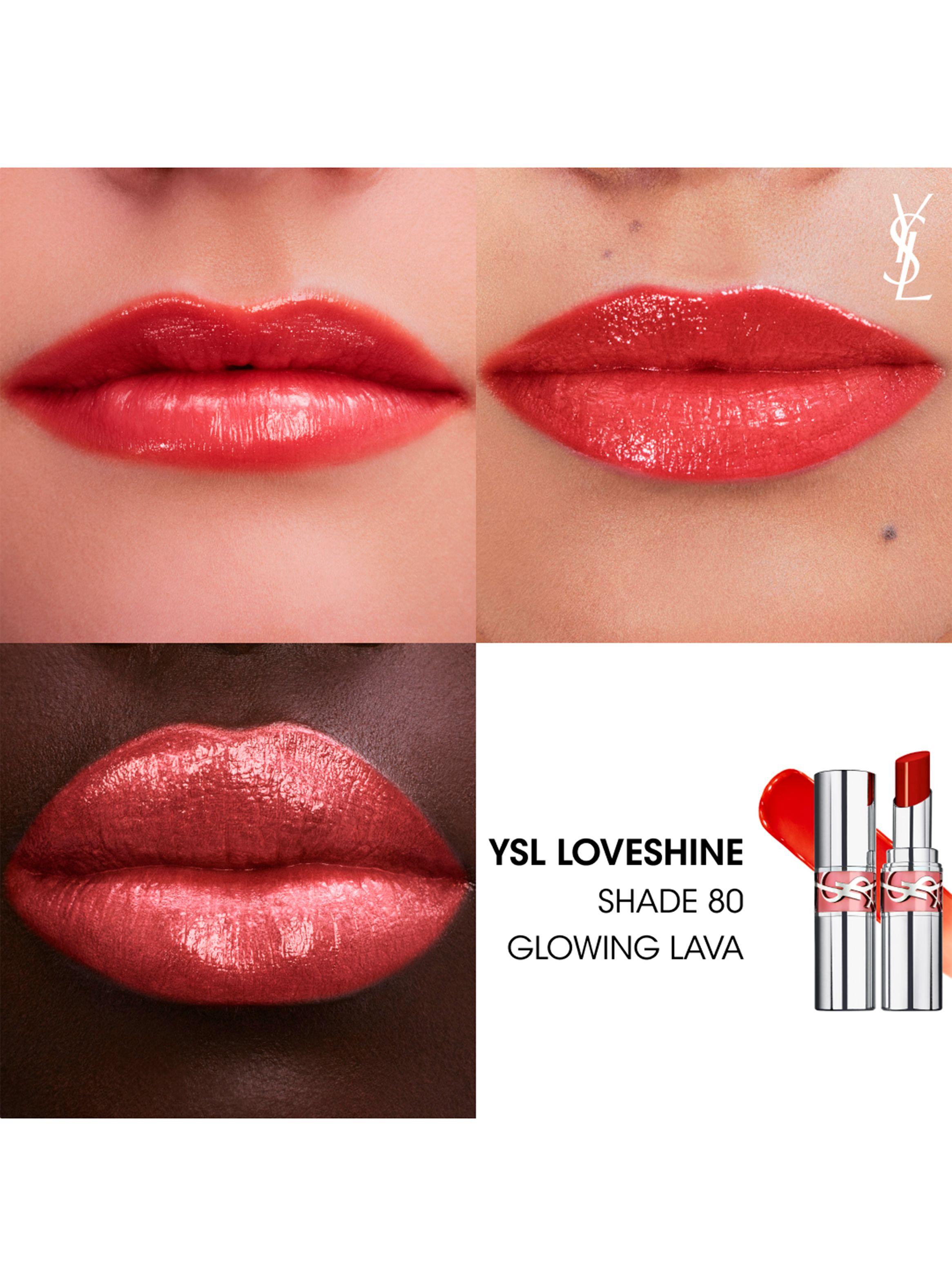 Labial YSL Loveshine 80 Glowing Lava Yves Saint Laurent-2