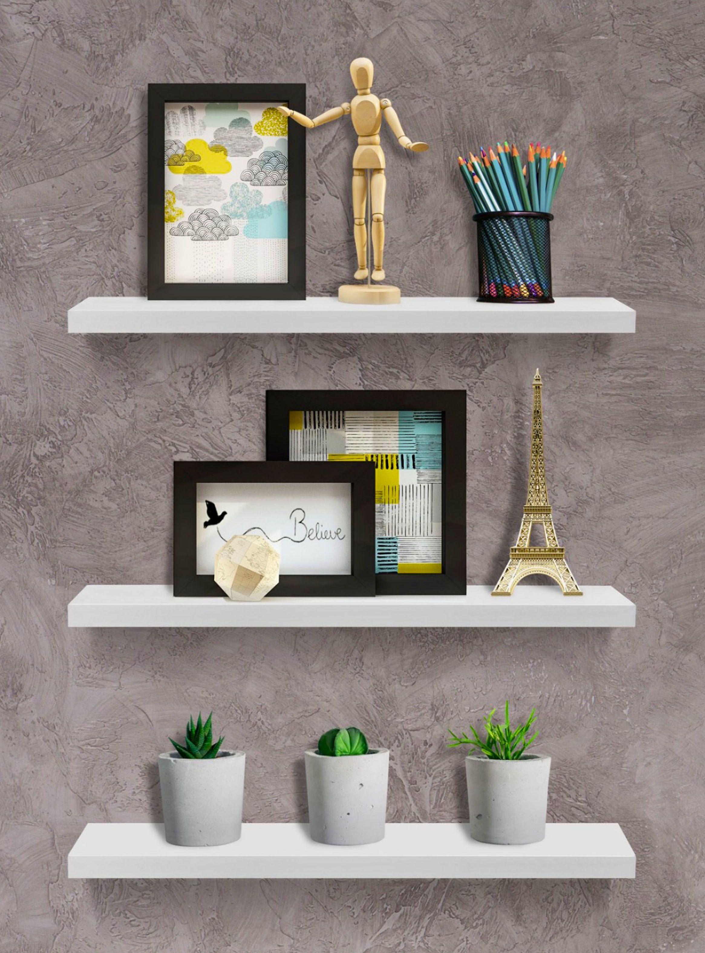 Repisa Decorare Blanco 3 Piezas-4