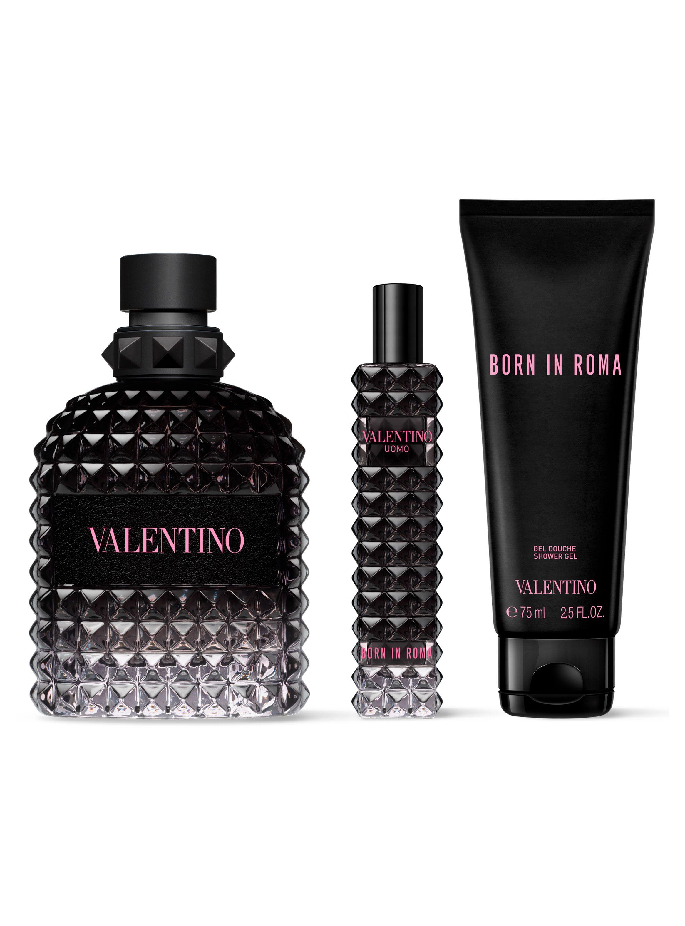 Set Perfume Born in Roma Uomo Eau de Toilette 100ml + 15ml + Gel de Ducha 75ml Valentino-1