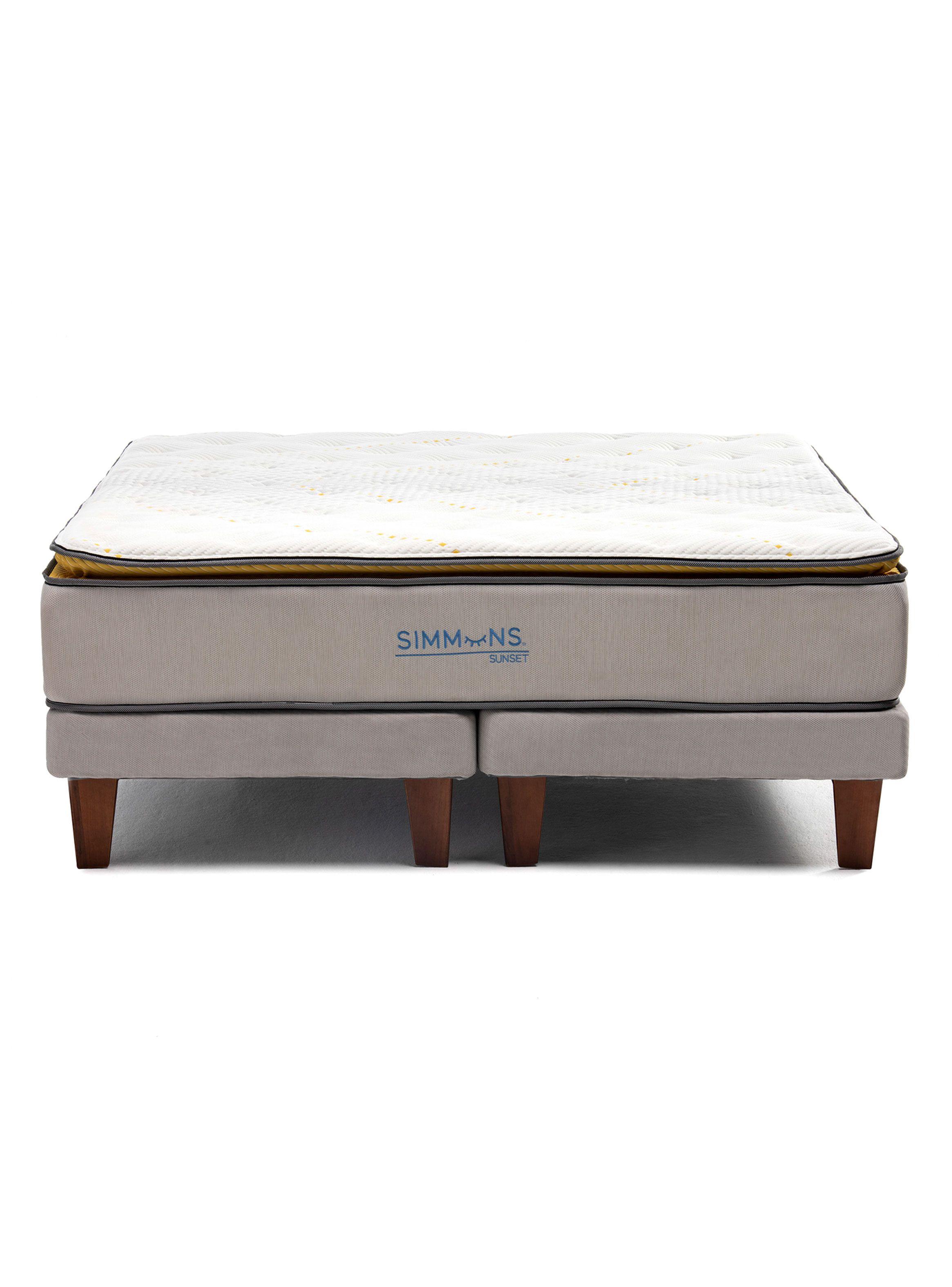 Cama Europea Sunset King Blanco-0