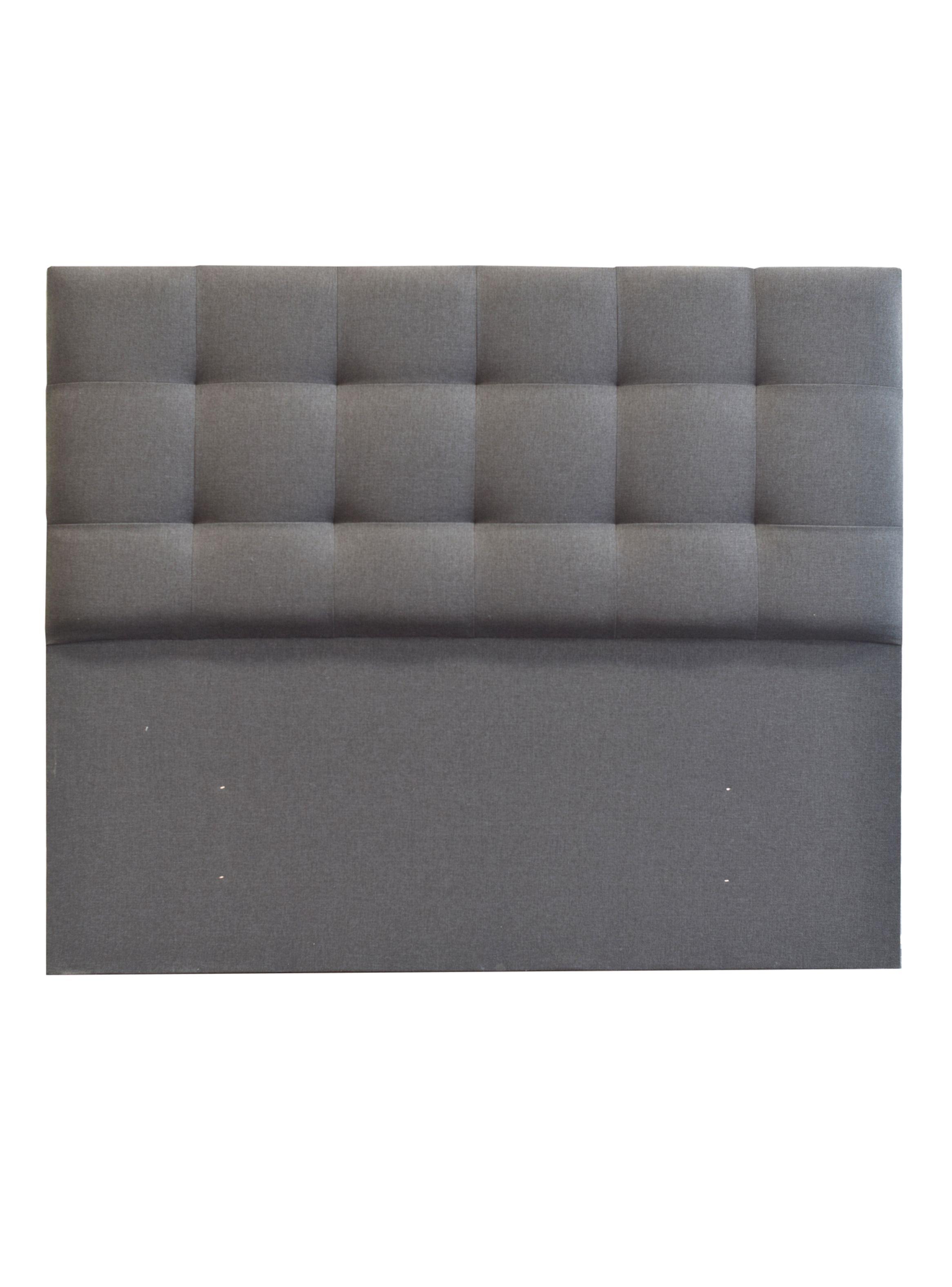 Cama Europea Sky 2 Plazas Base Dividida + Respaldo Tignes Gris-1