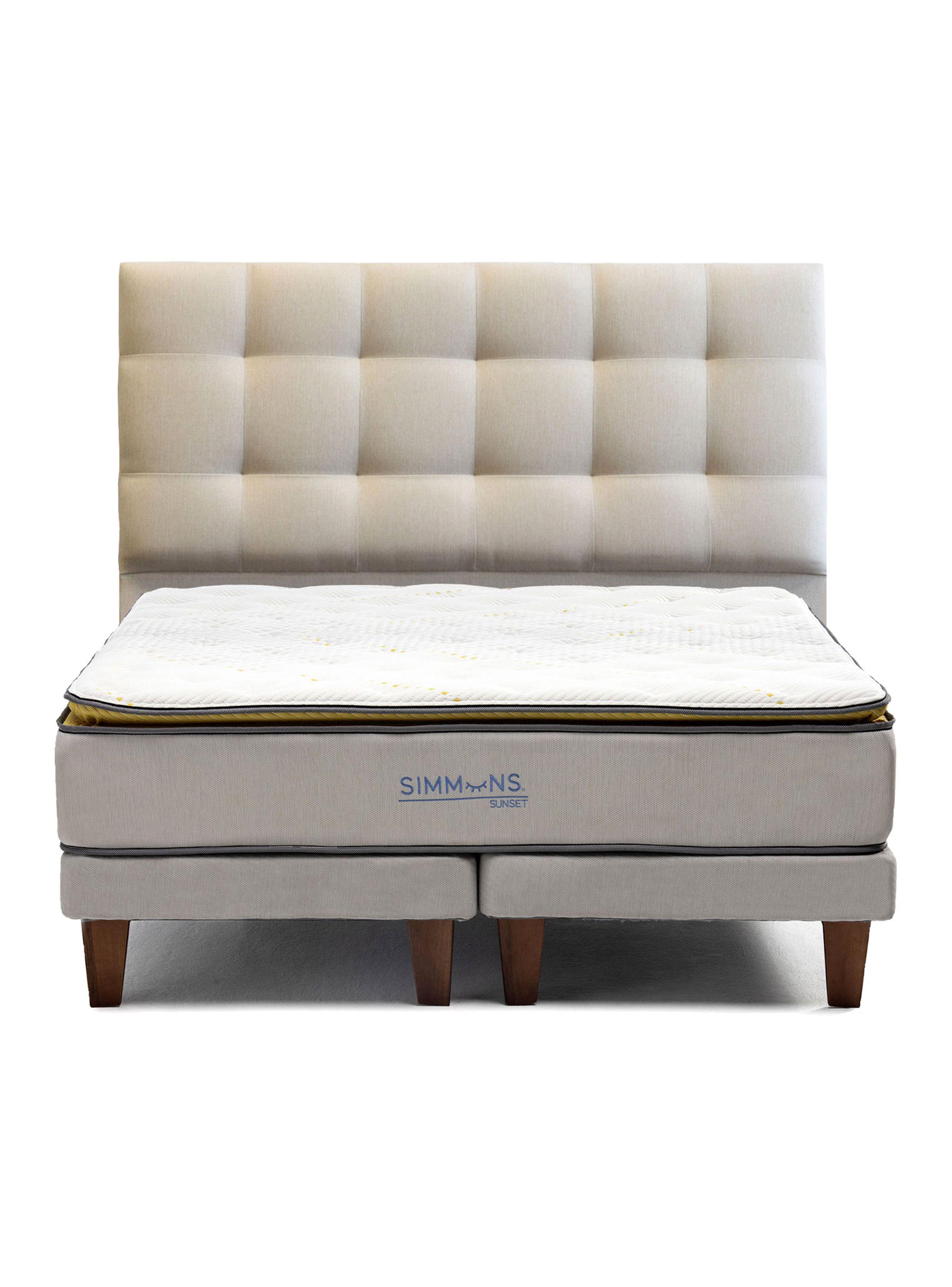 Cama Europea Sunset King Base Dividida + Respaldo Tignes Arena-0