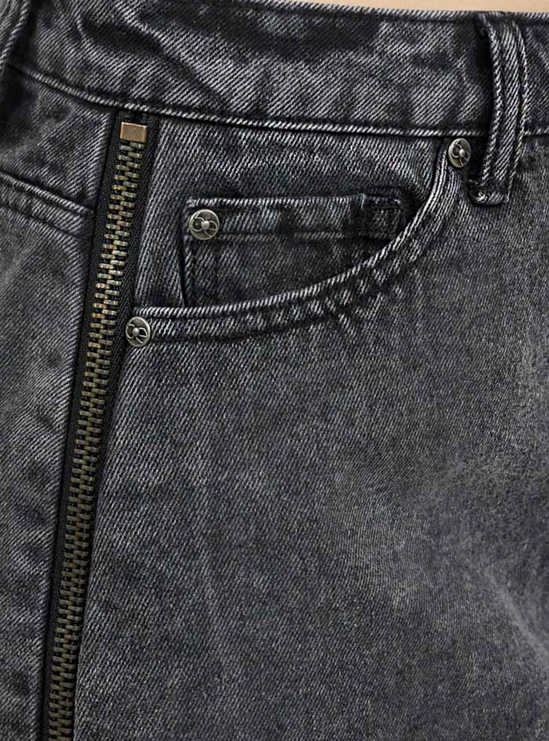 Mini Jeans con Cierres Laterales Umbrale Be-2