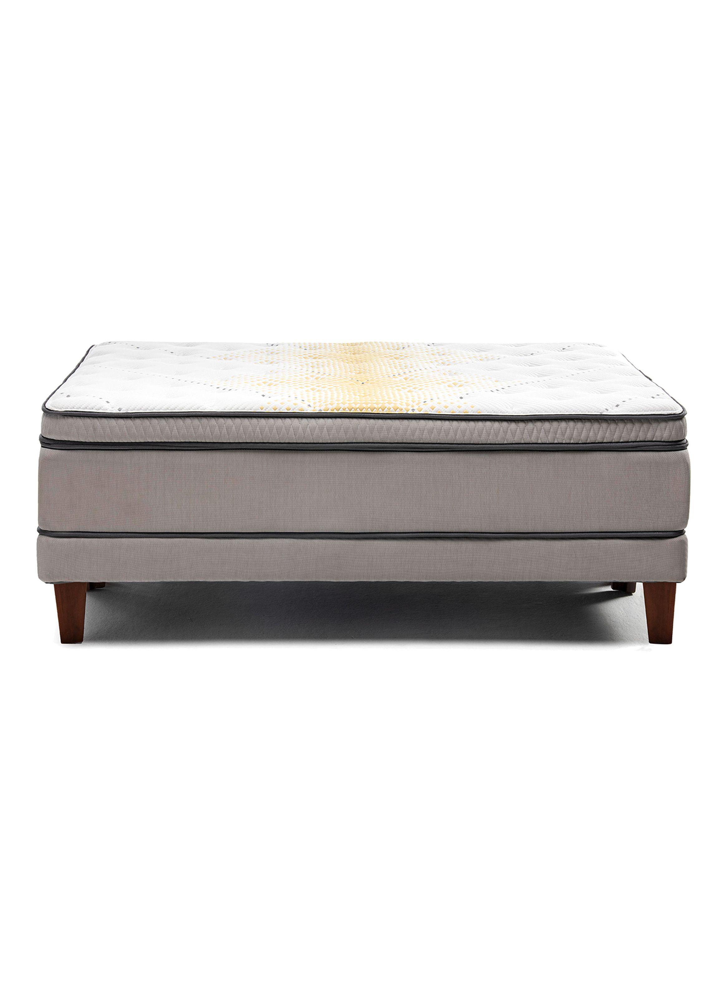 Cama Europea Sky 2 Plazas Base Dividida + Respaldo Tignes Arena-5