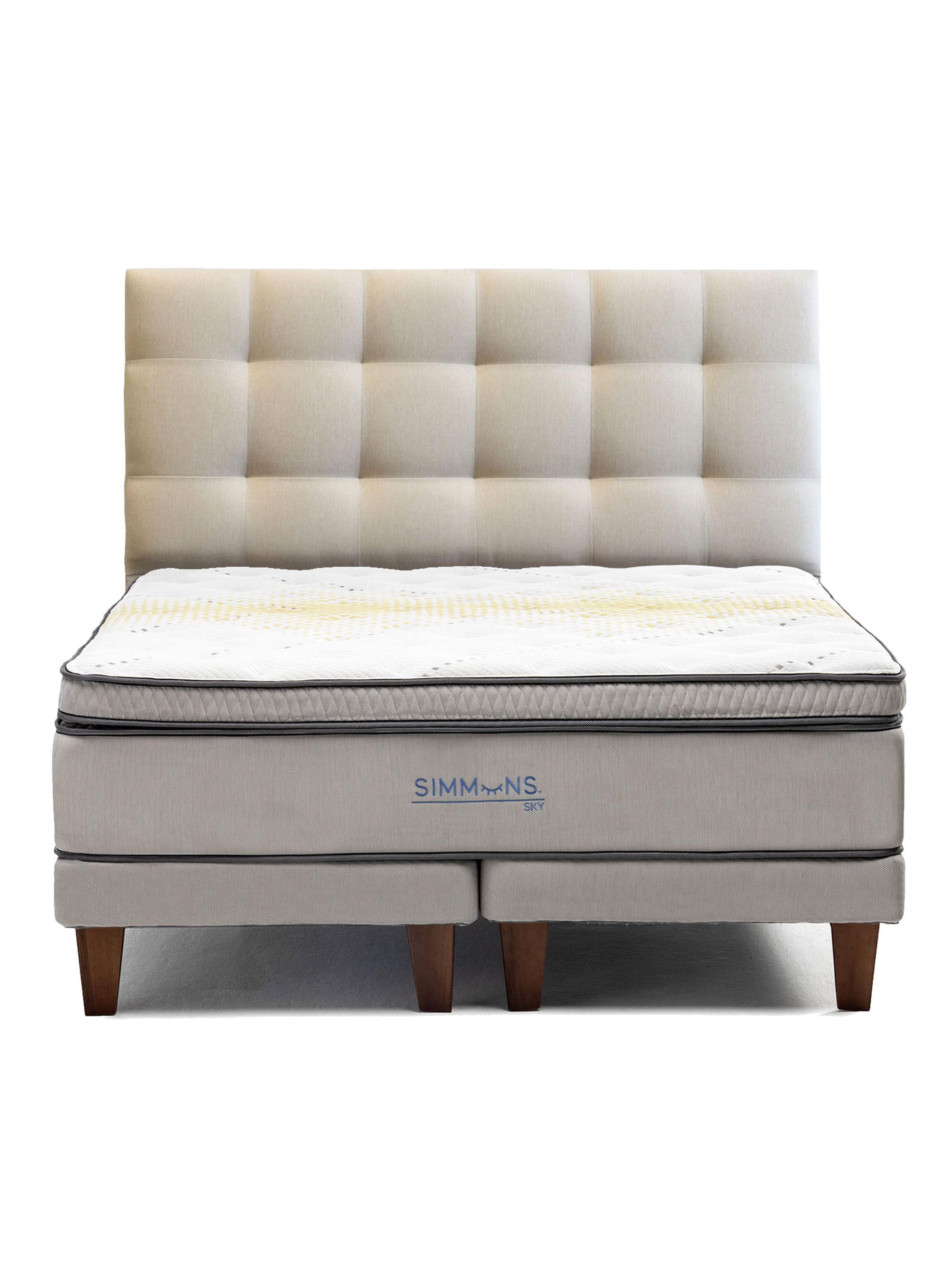 Cama Europea Sky King Base Dividida + Respaldo Tignes Arena-0
