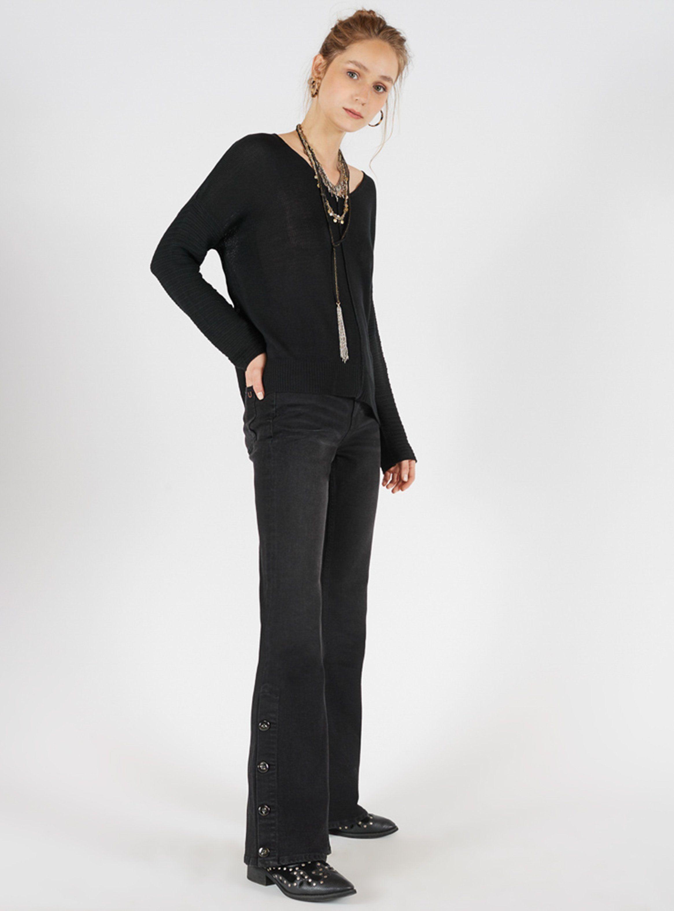 Jeans Aplicación Botones Umbrale-3