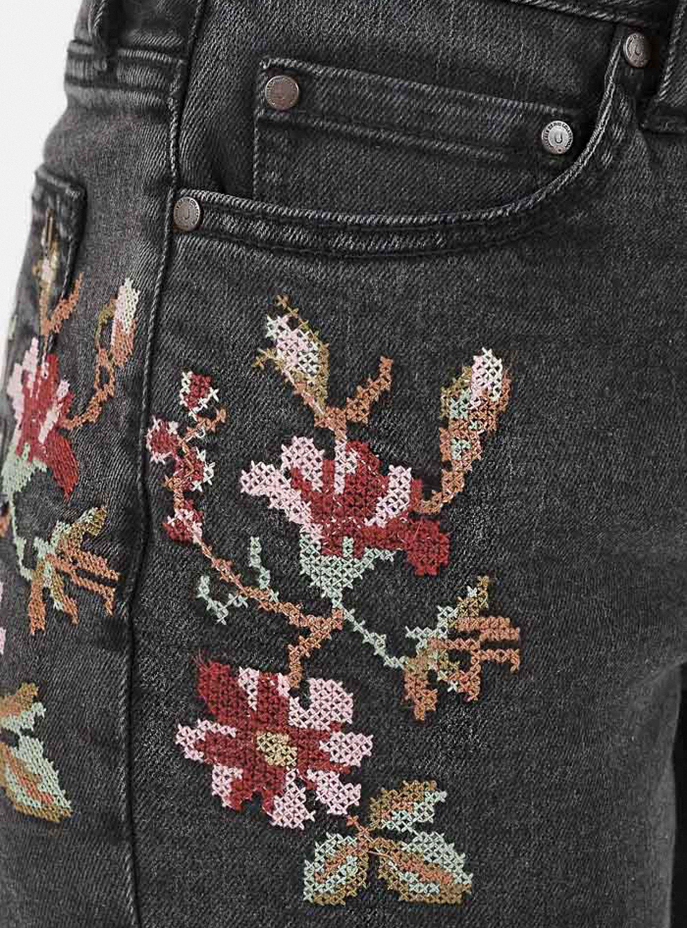 Jeans Negro Bordado Umbrale-2