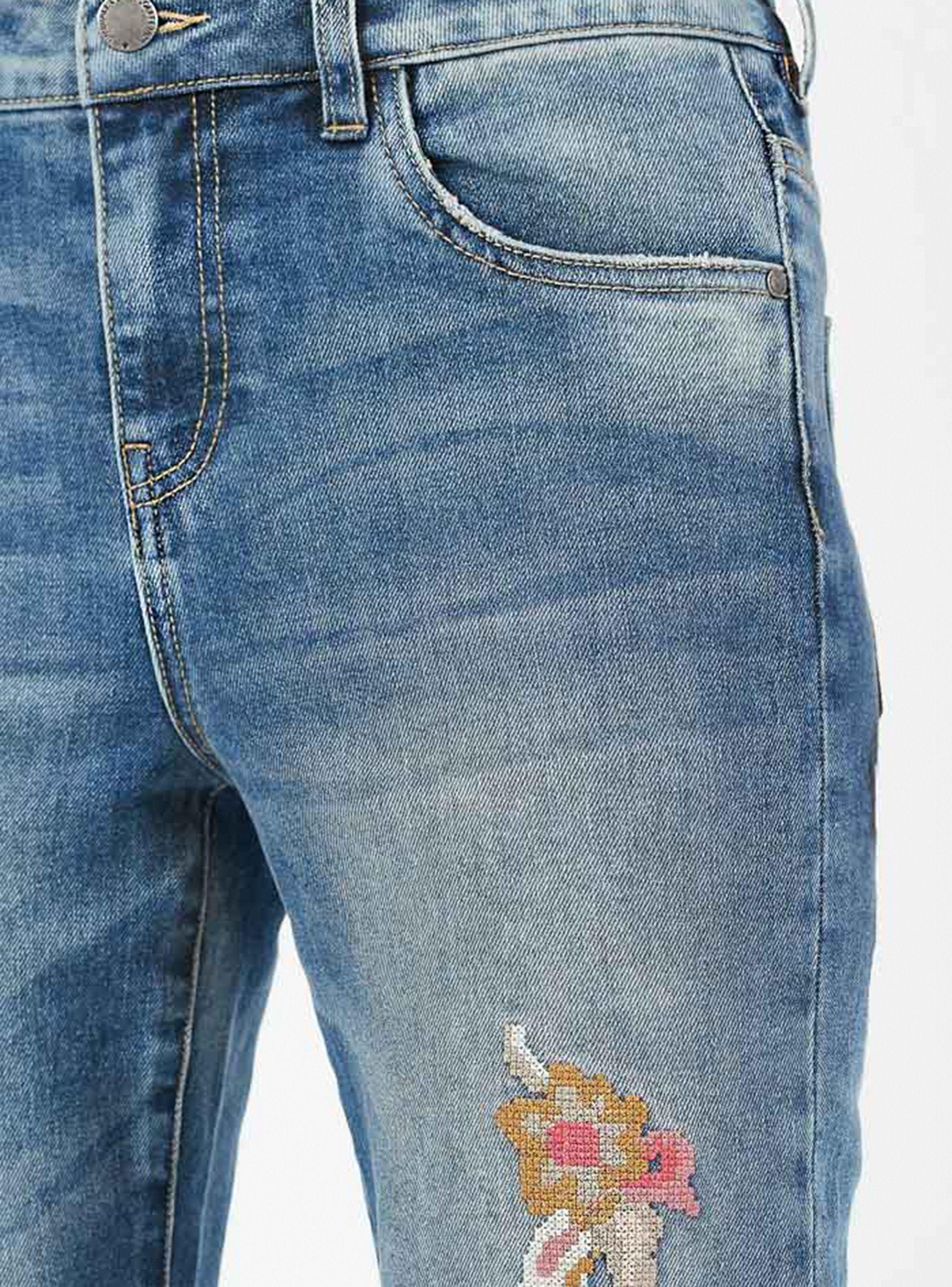 Jeans Azul Bordado Umbrale-2