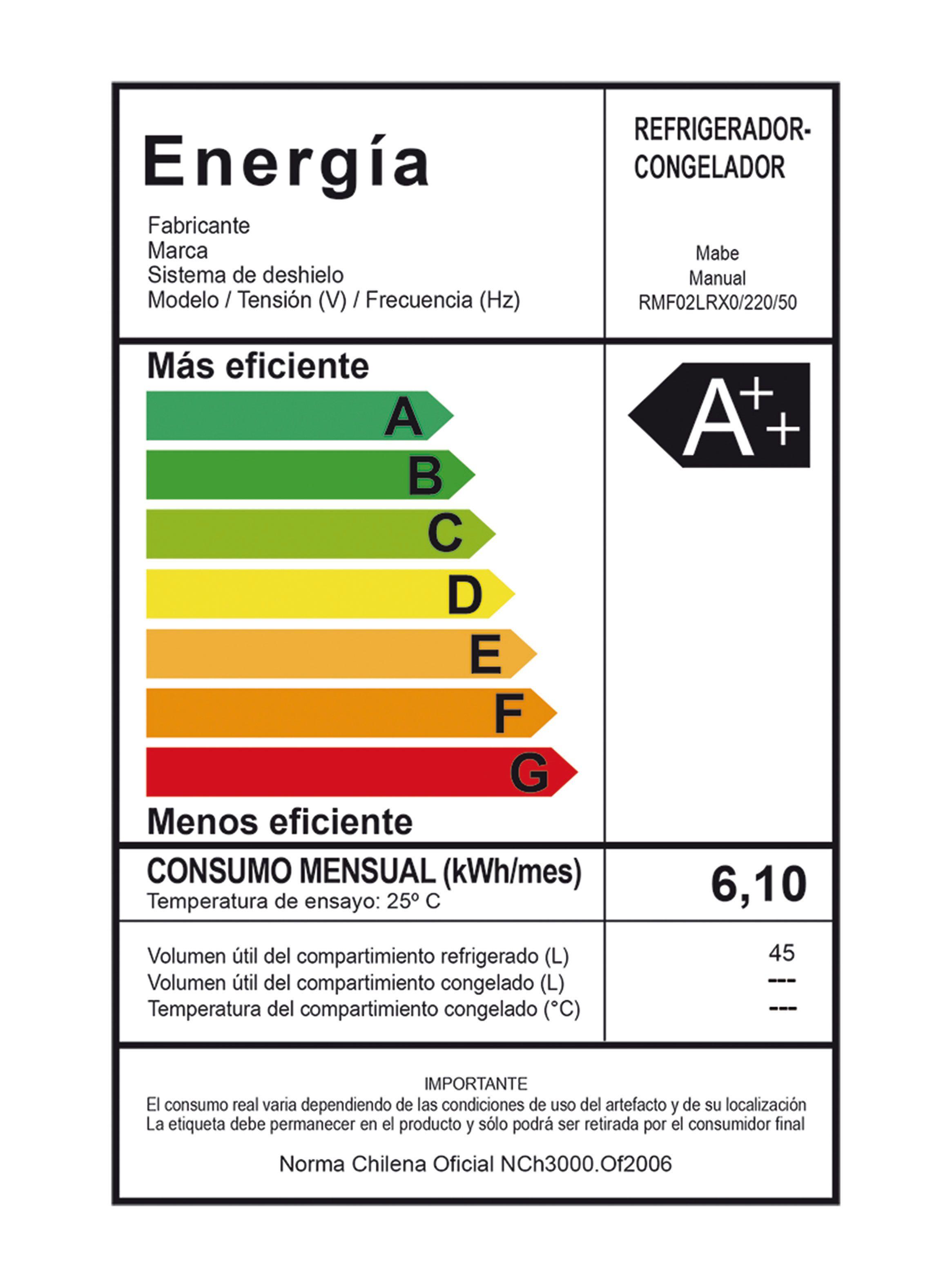 Frigobar Frío Directo 45 Litros RMF02LRX0-6