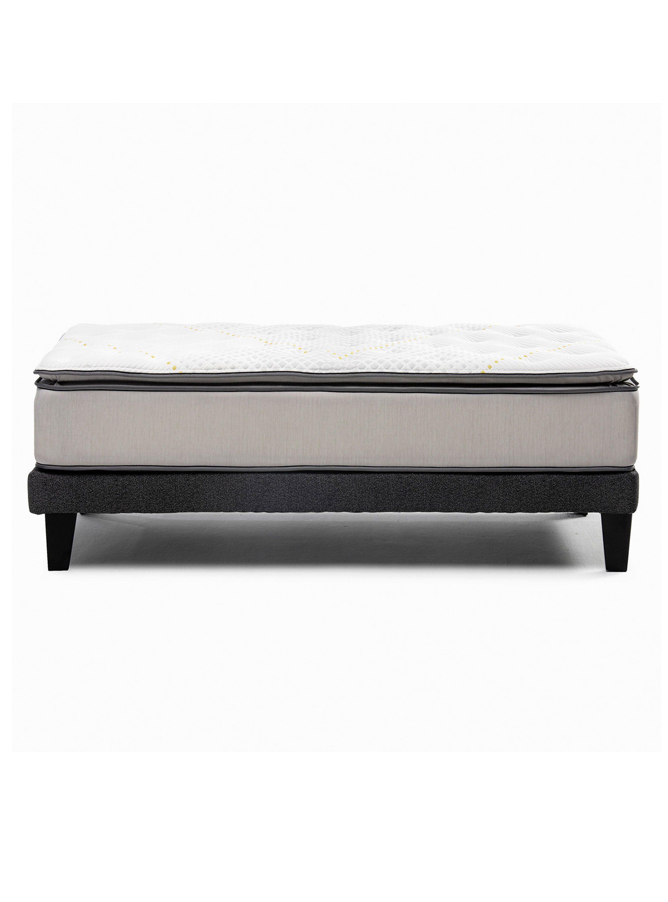 Cama Europea Sunset 1.5 Plazas Gris-2