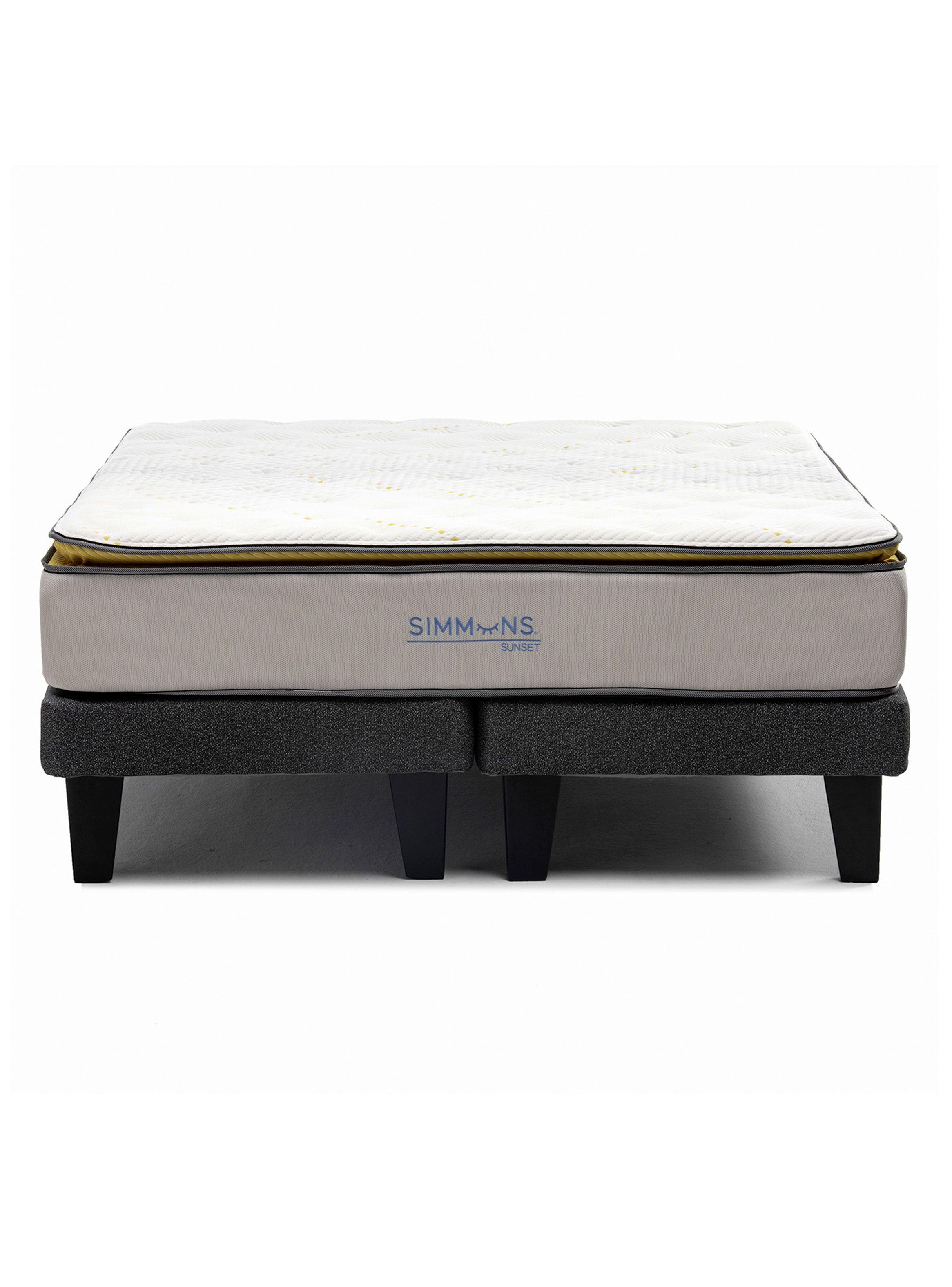 Cama Europea Sunset 2 Plazas Gris-0