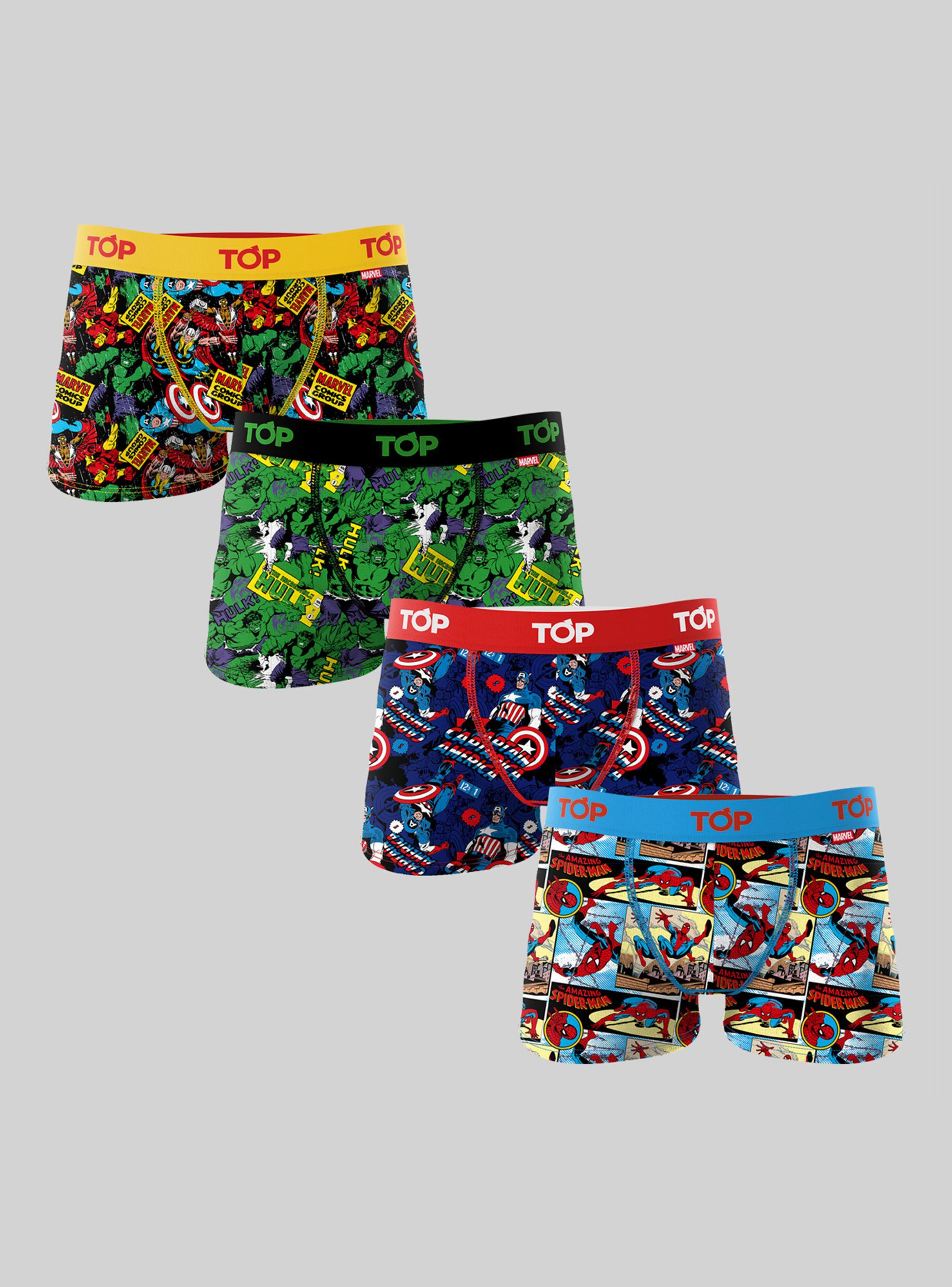 Pack 4 Boxer Marvel-0