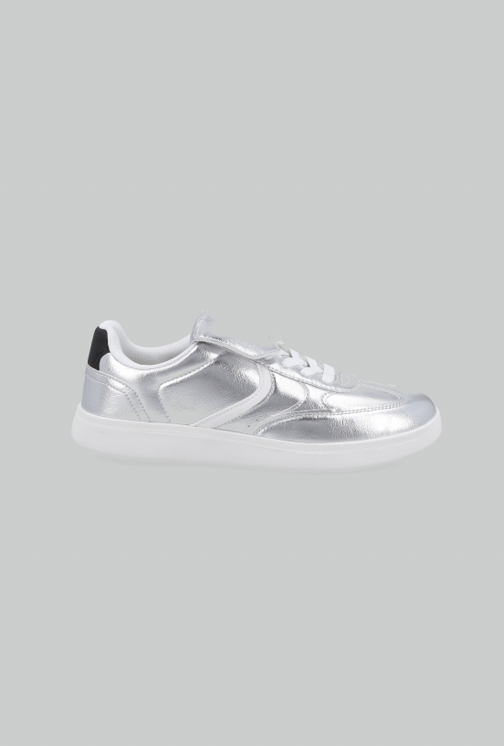 Zapatilla Urbana Mezcla de Material Mujer-4