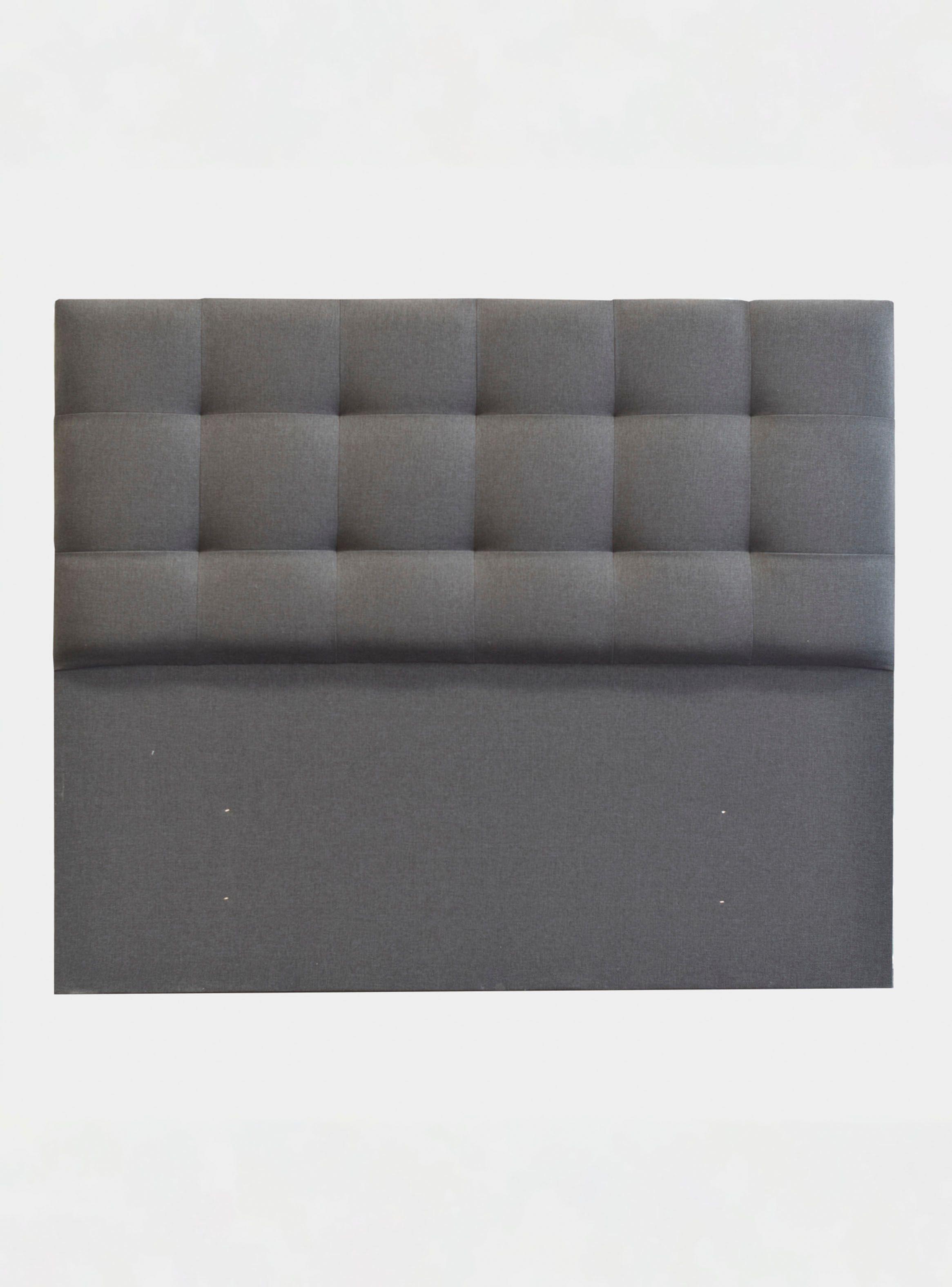 Cama Europea Dreamer 2 Plazas + Respaldo Tignes Gris-5