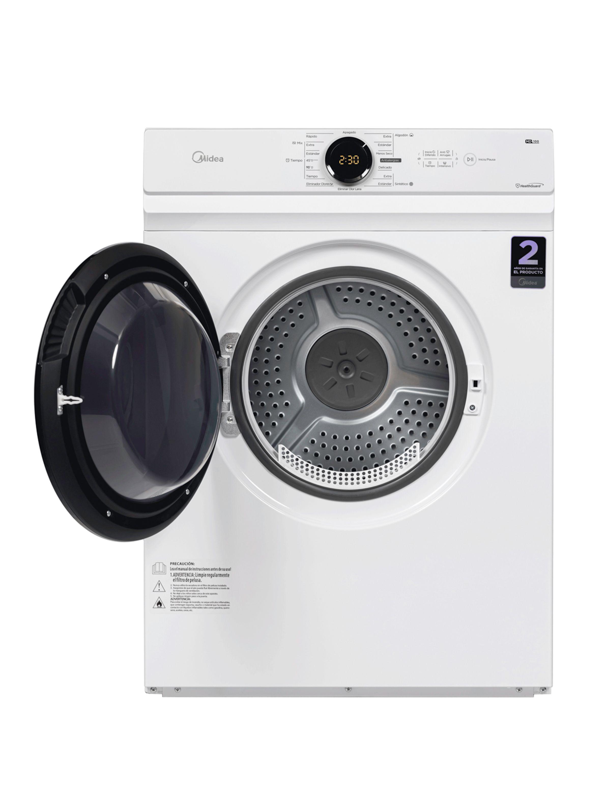 Secadora Eléctrica Ventilación Frontal 10 Kg MD100A100/W-1