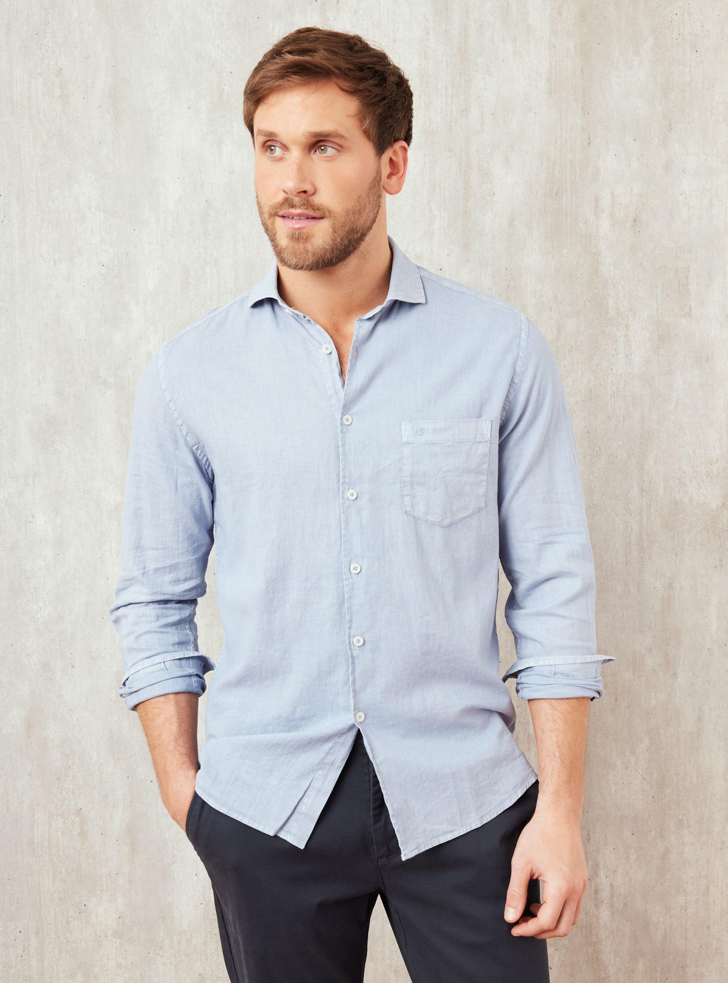 Camisa Manga Larga Lino Garment-0