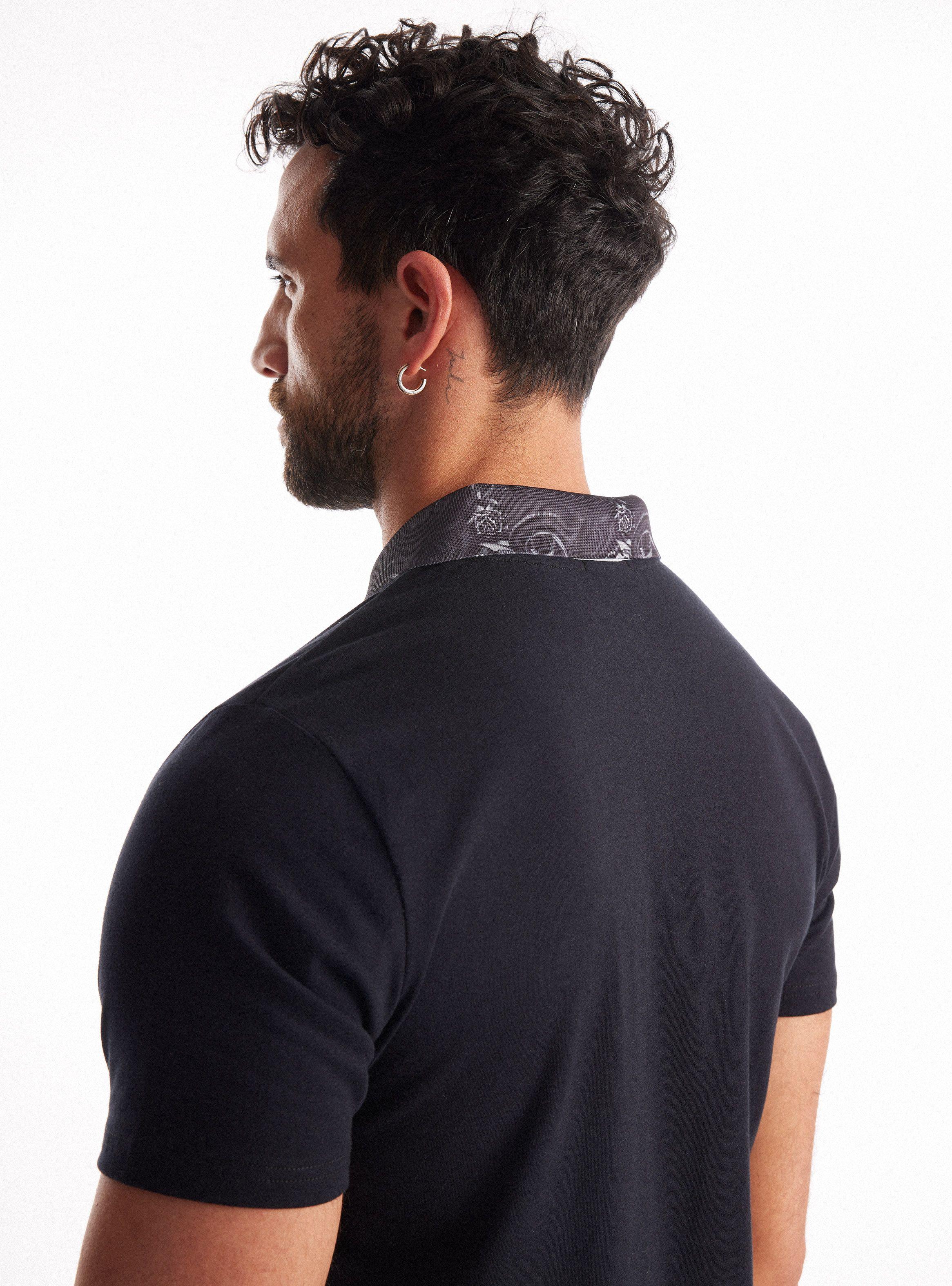 Polera ED Hardy Cuello Polo Estampado-3