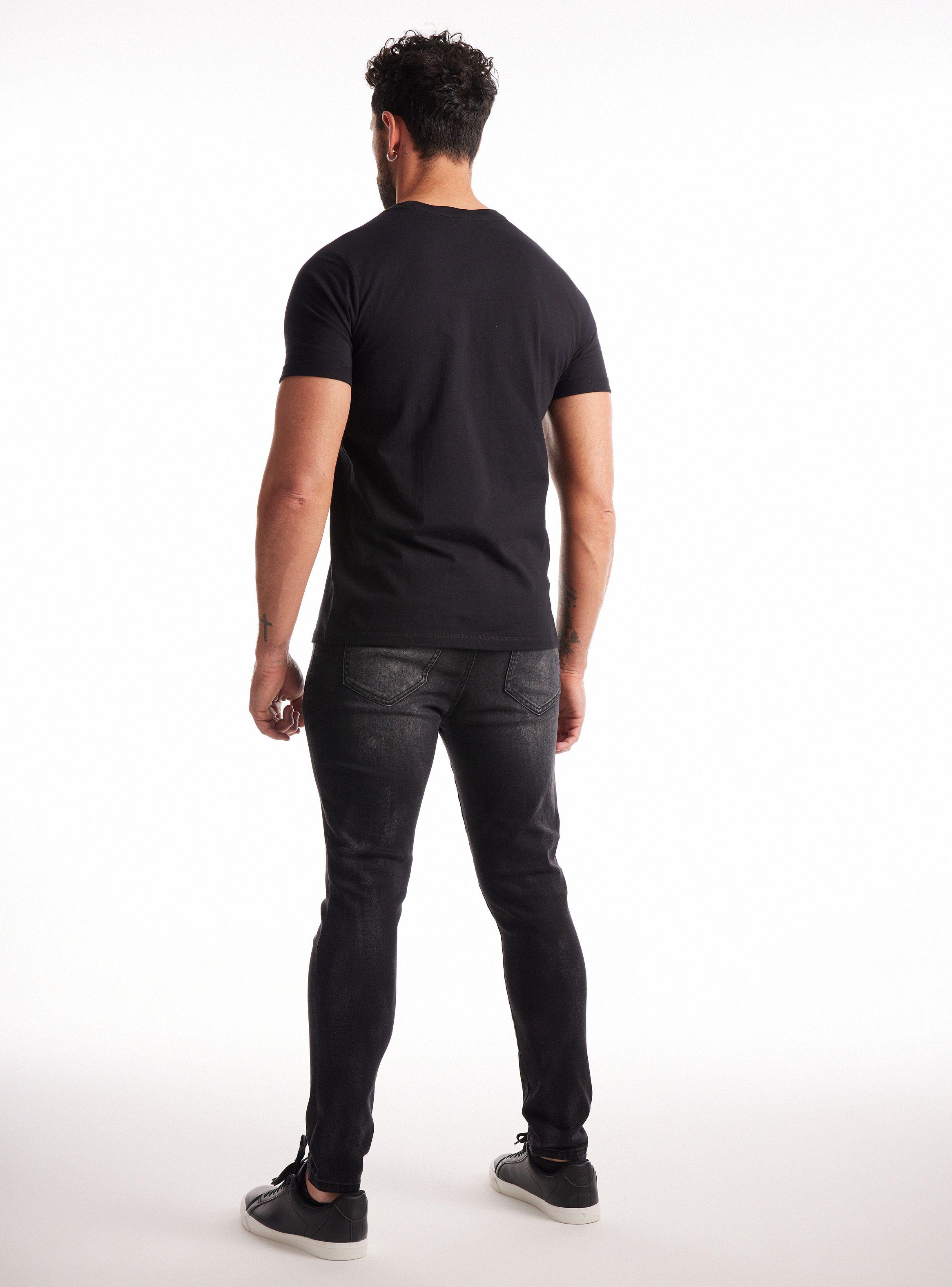 Jeans Ed Hardy Super Skinny Manchado Bordado-5
