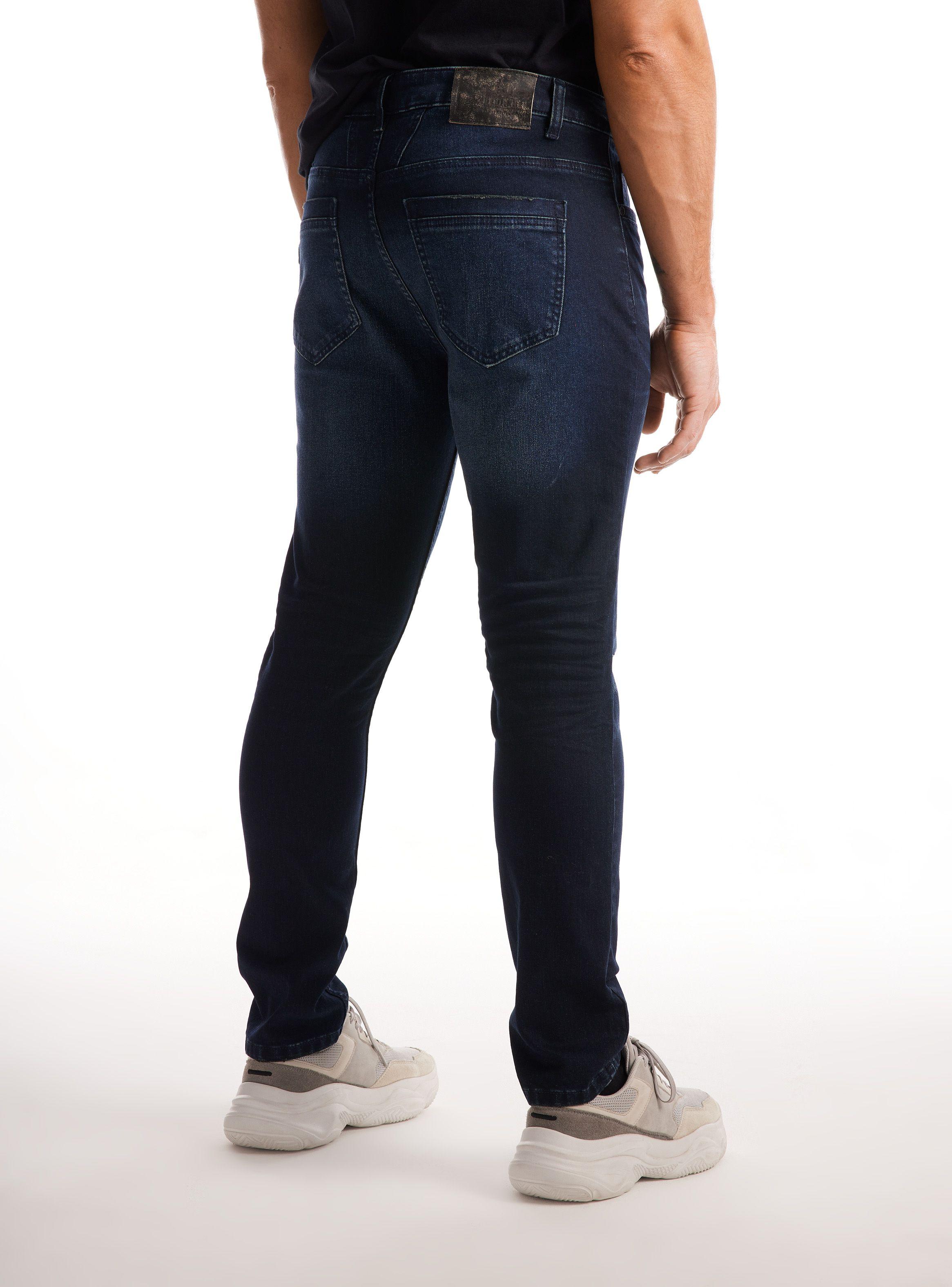 Jeans Oscuro Desgastado Roturas Basta Desgastada-1