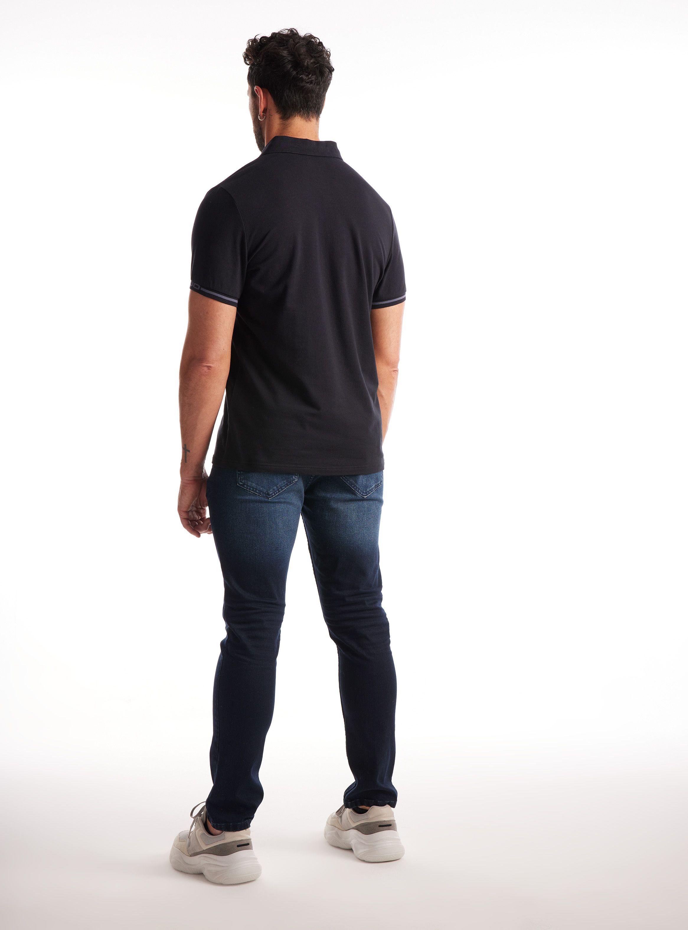 Jeans Oscuro Desgastado Roturas Basta Desgastada-5