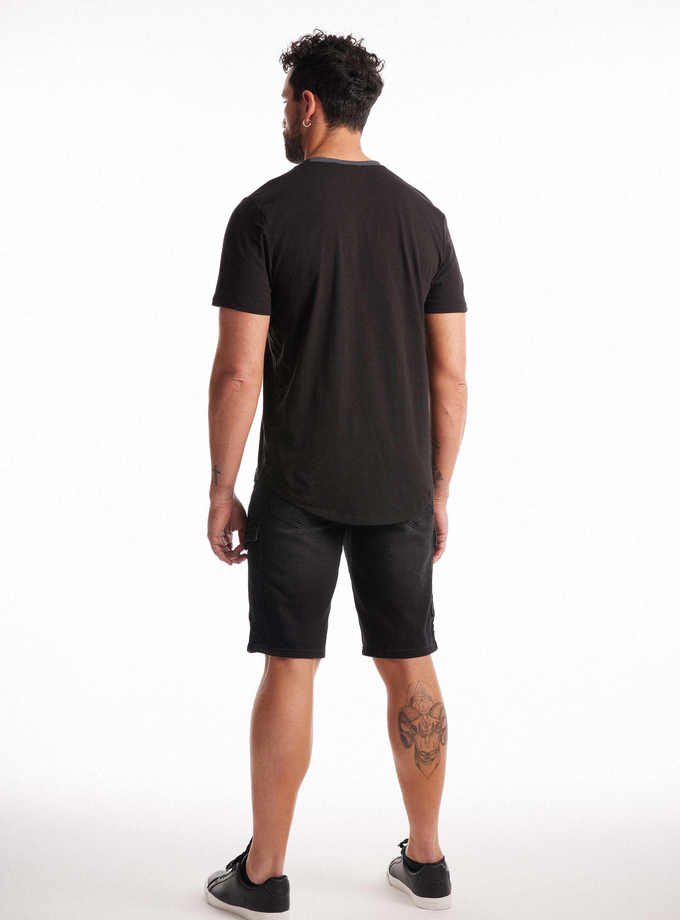 Polera Long Fit Print Manchas-5