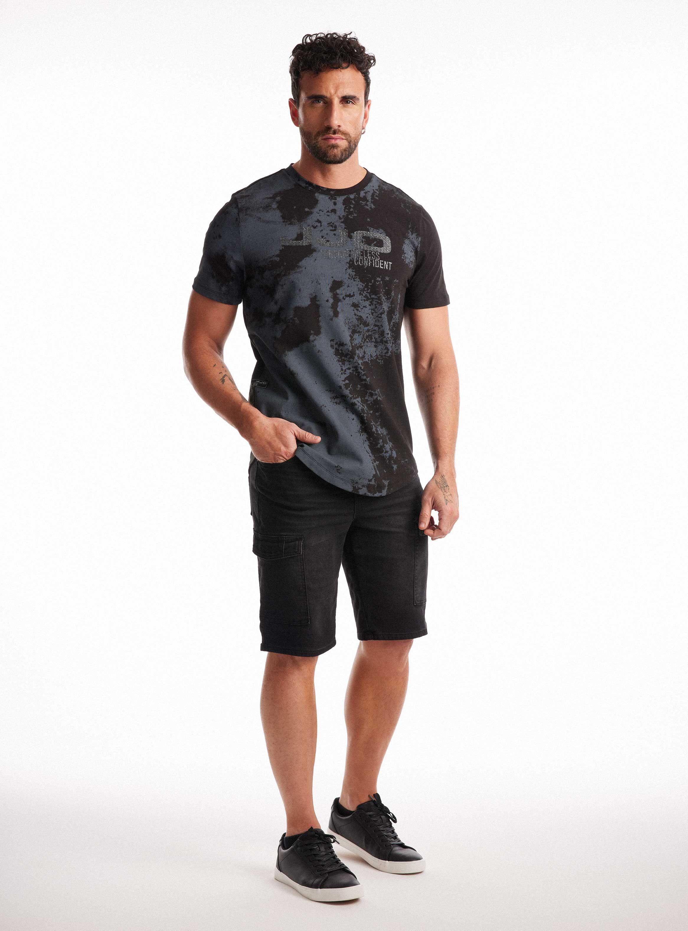 Polera Long Fit Print Manchas-4