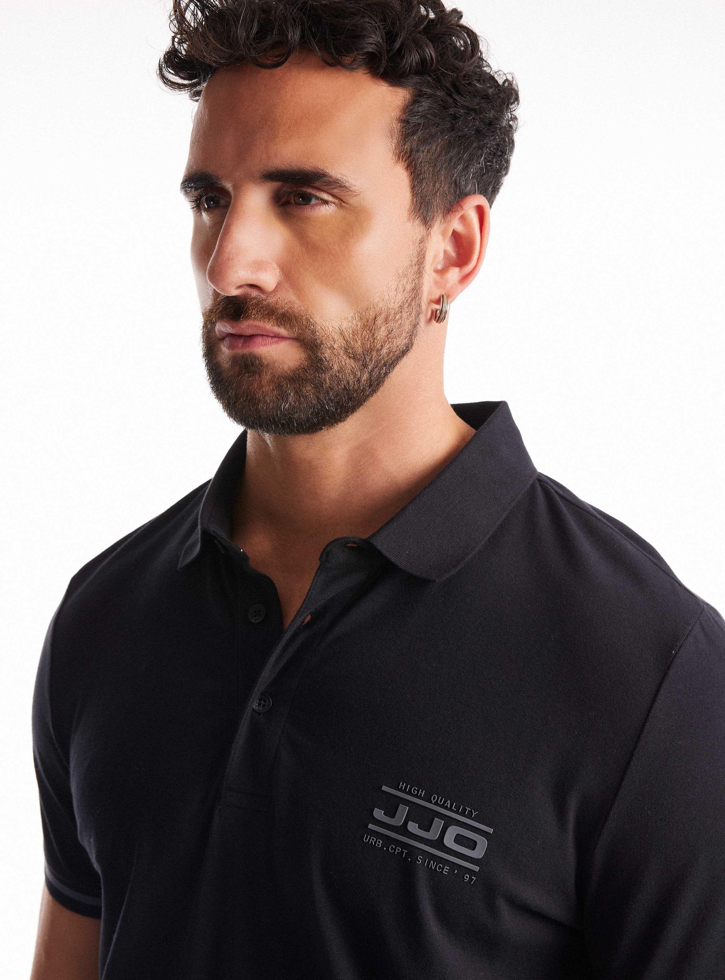 Polera Cuello Polo Logo Puño-2
