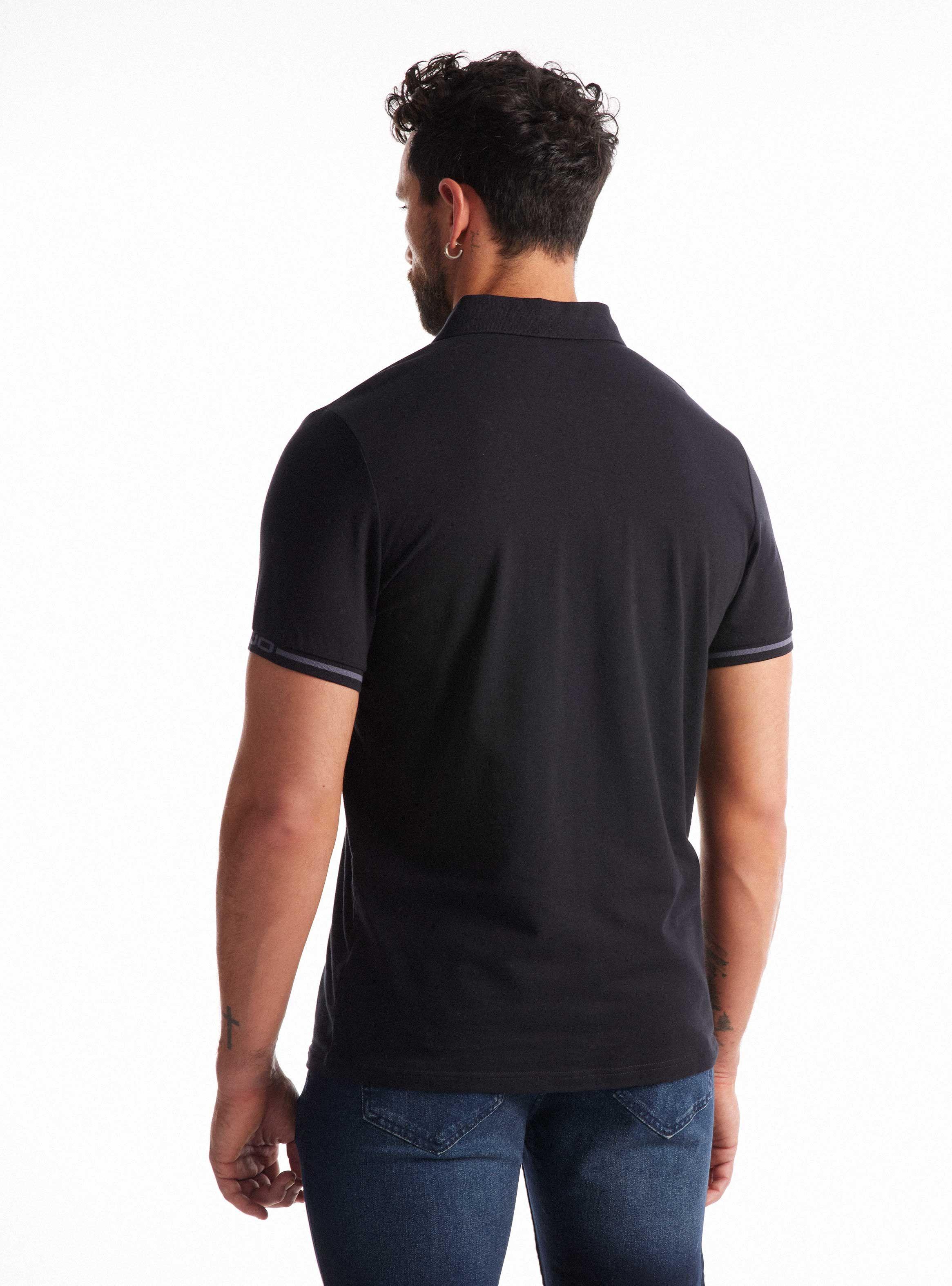 Polera Cuello Polo Logo Puño-1