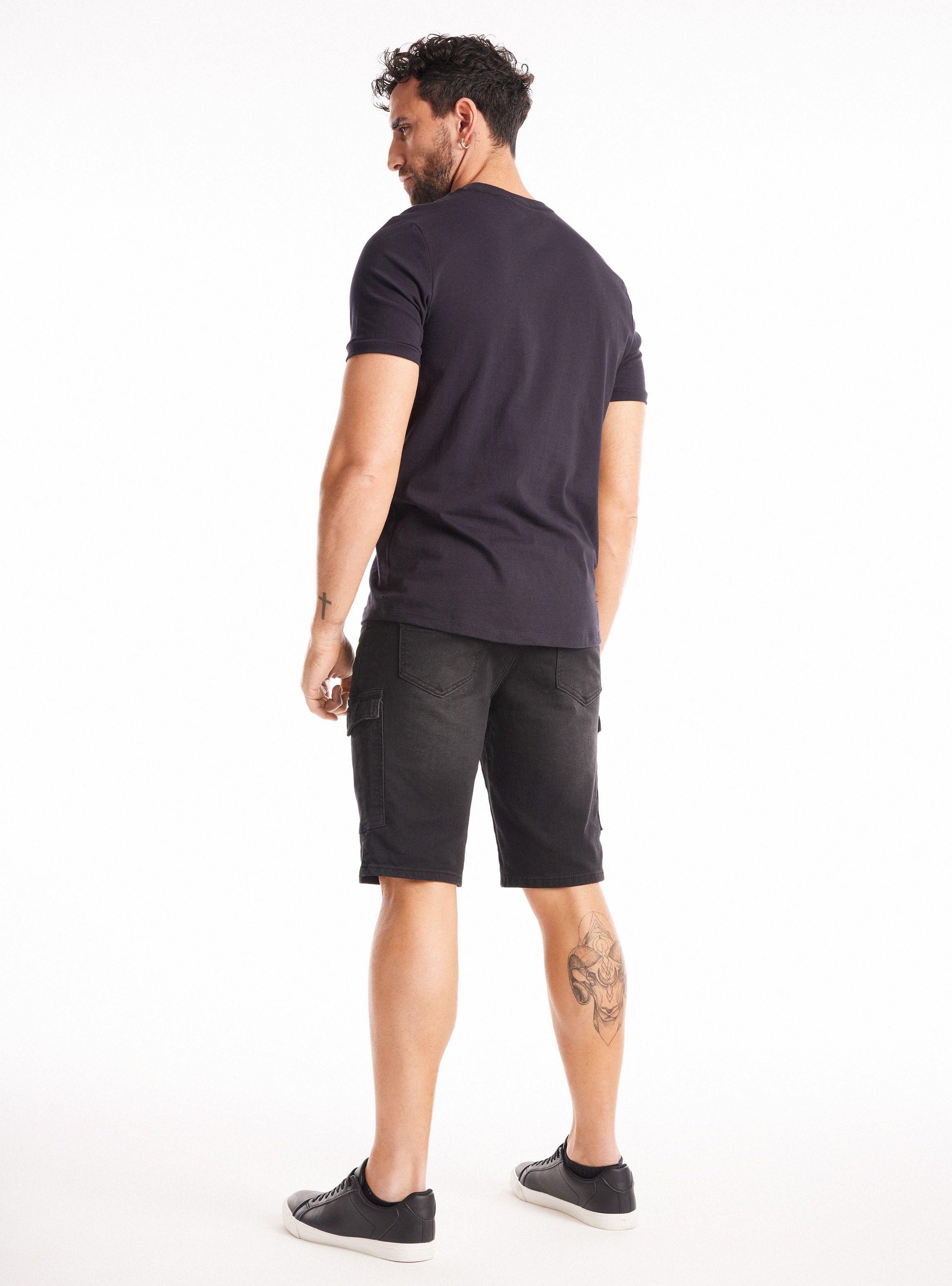 Bermuda Oscuro con Bolsillo Cargo-6