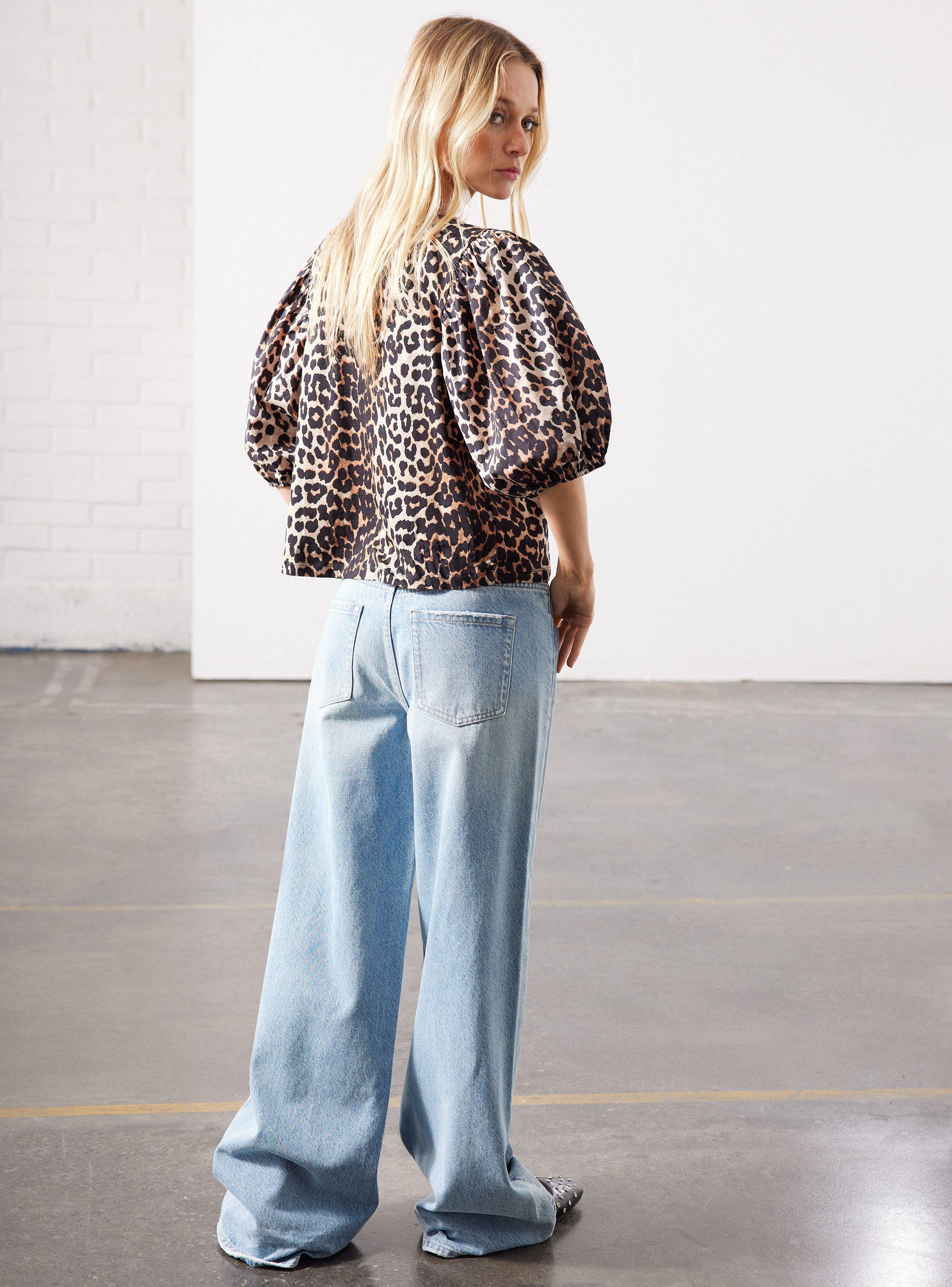 Jeans Wide Leg Lavado Bitono-5