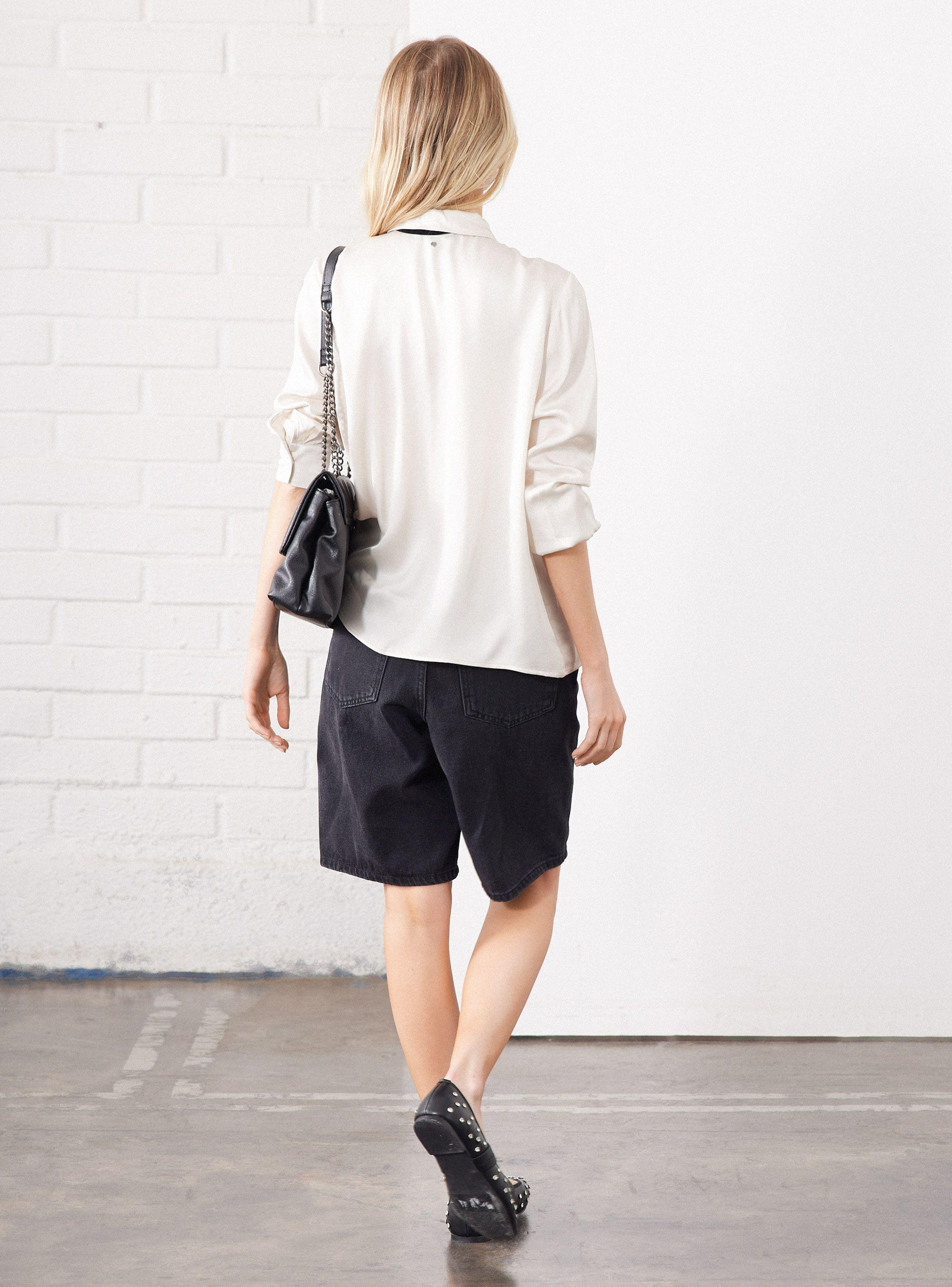 Blusa Satin con Lazo-5
