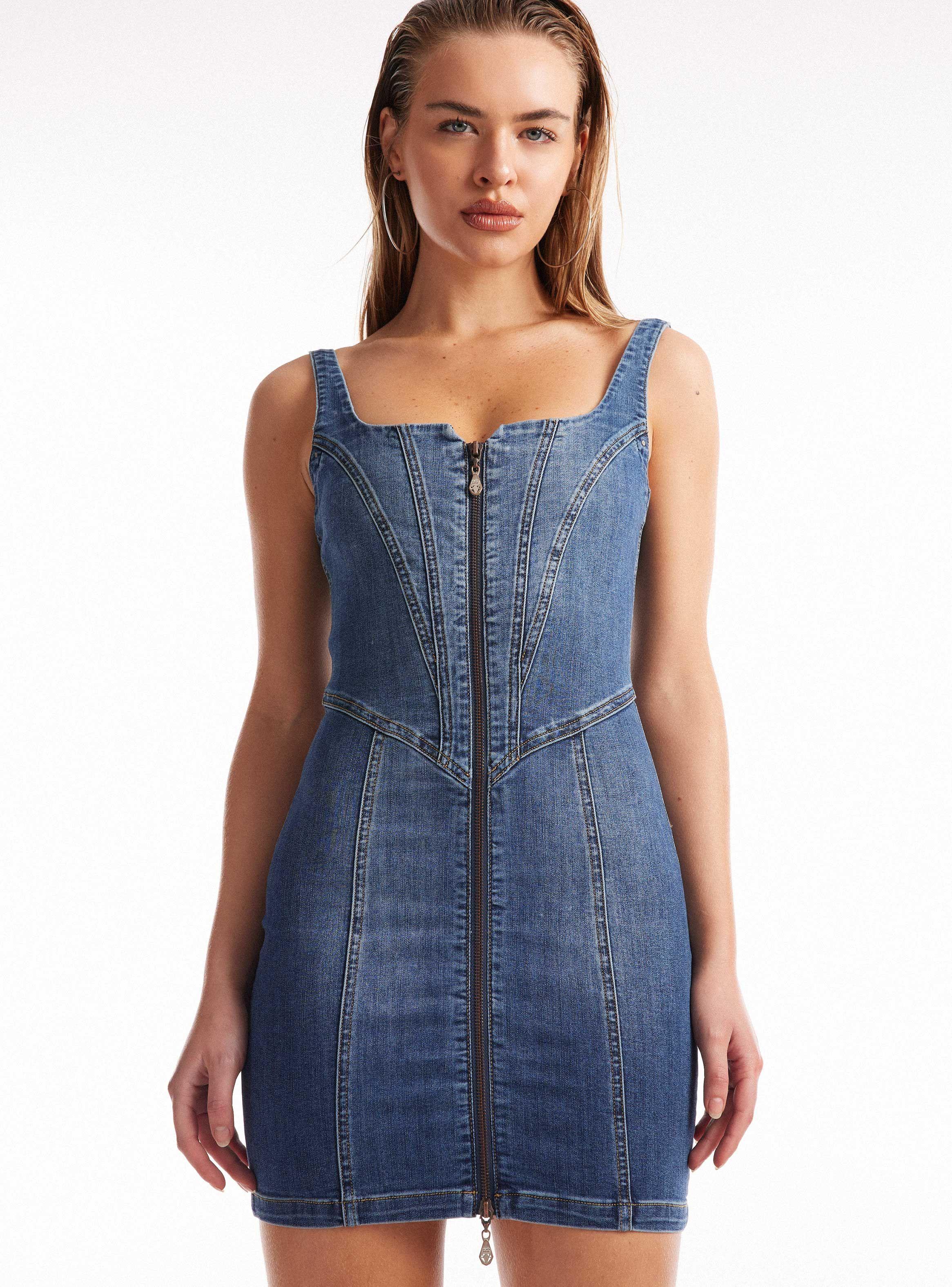 Vestido Tipo Corset Cierre Delantero-0