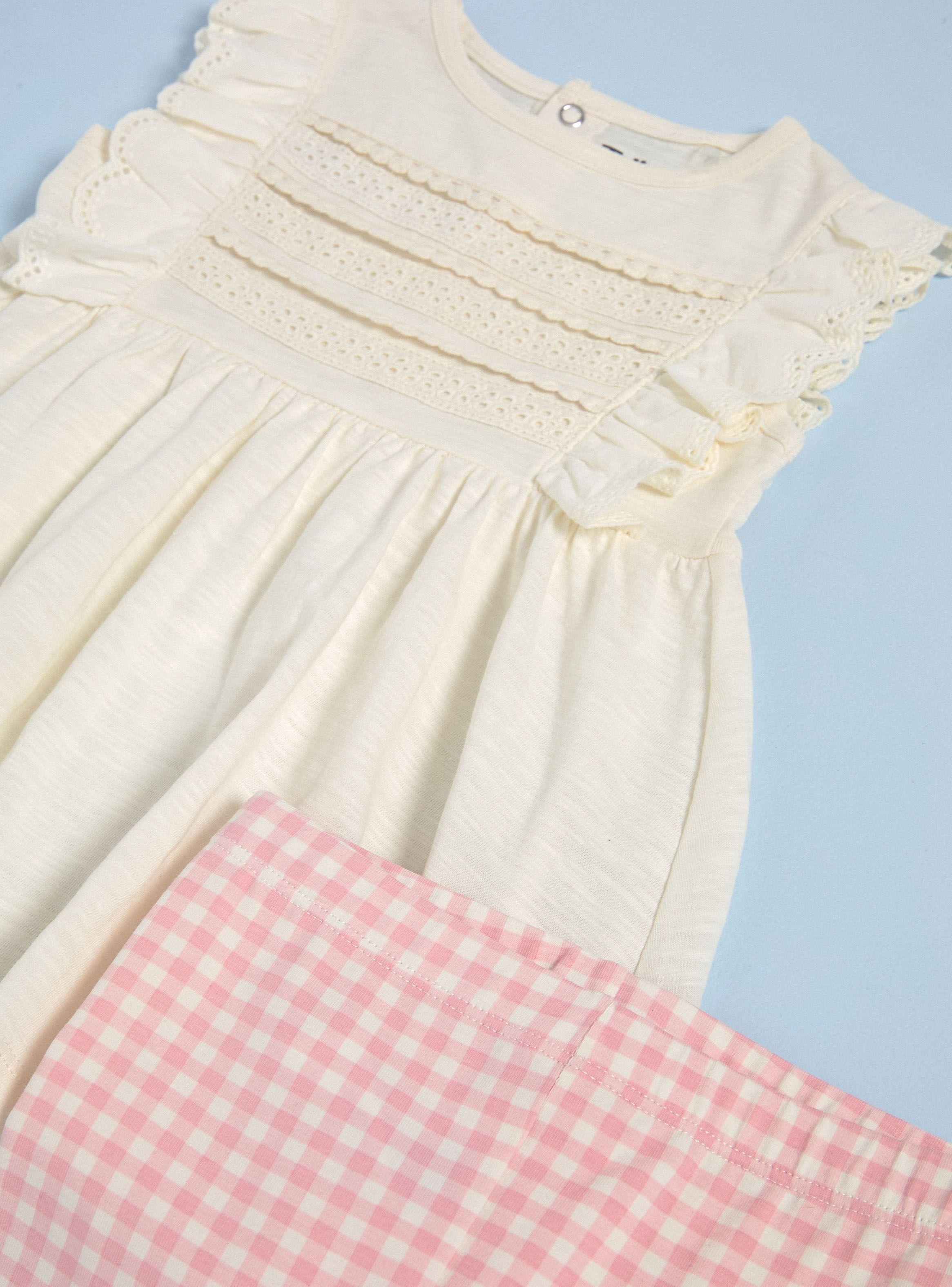 Conjunto Polera con Macrame y Calzas Estampadas-2