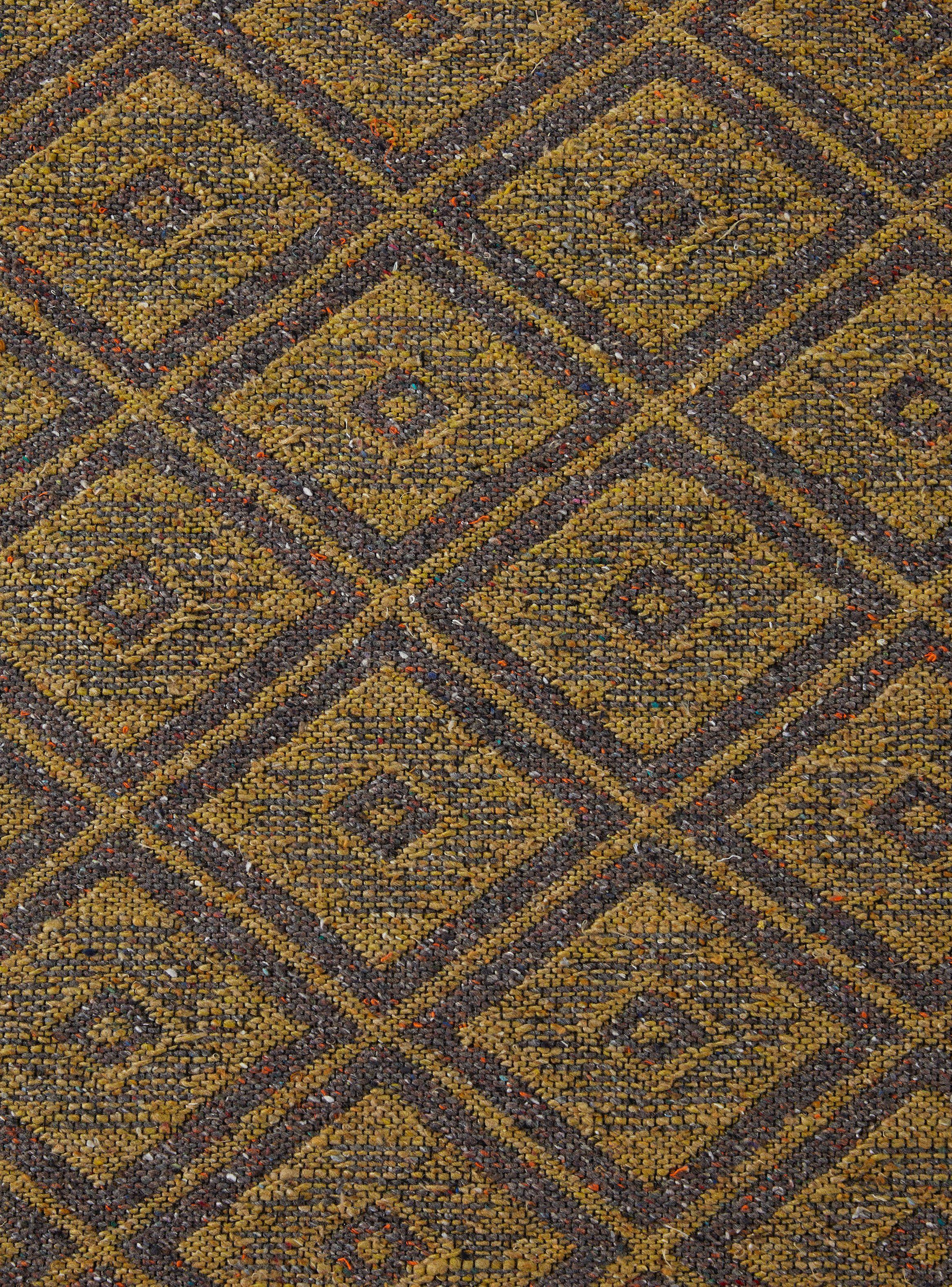 Alfombra Ecoreciclada 165x210 cm Amarillo Gris-2
