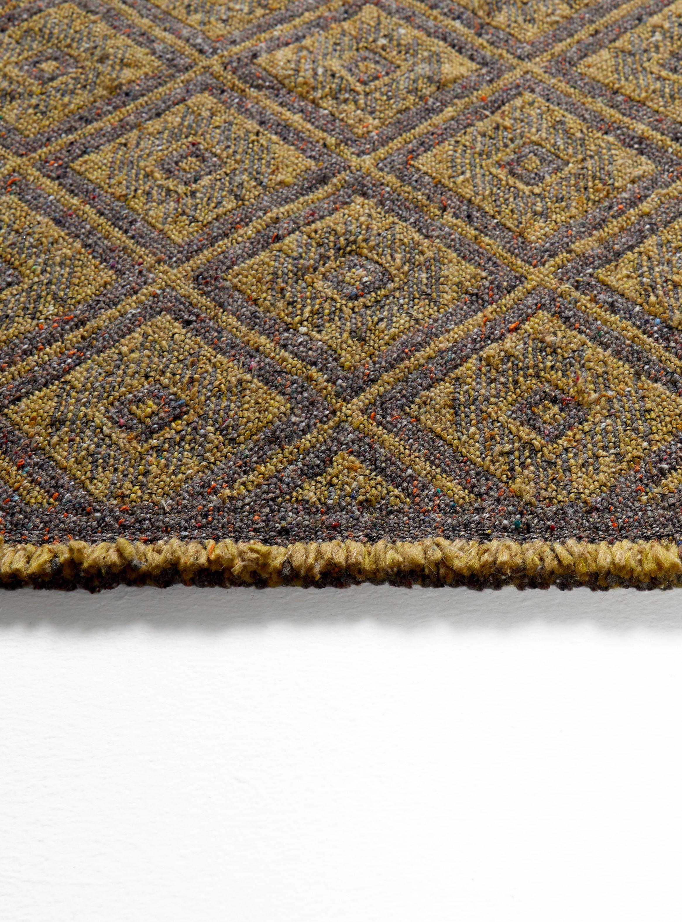 Alfombra Ecoreciclada 165x210 cm Amarillo Gris-1