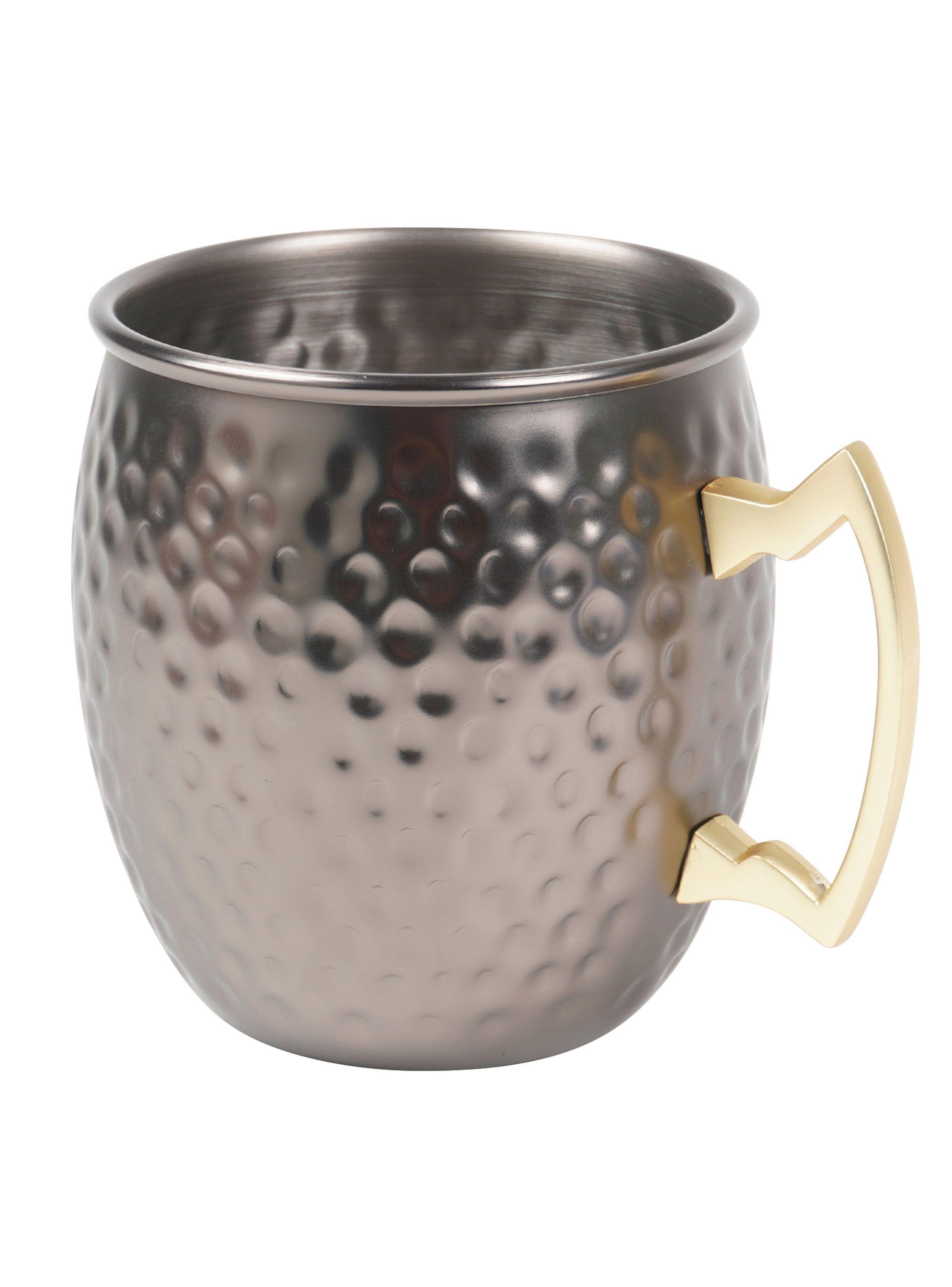 Mug Acero Martillado Negro 500 ml-0