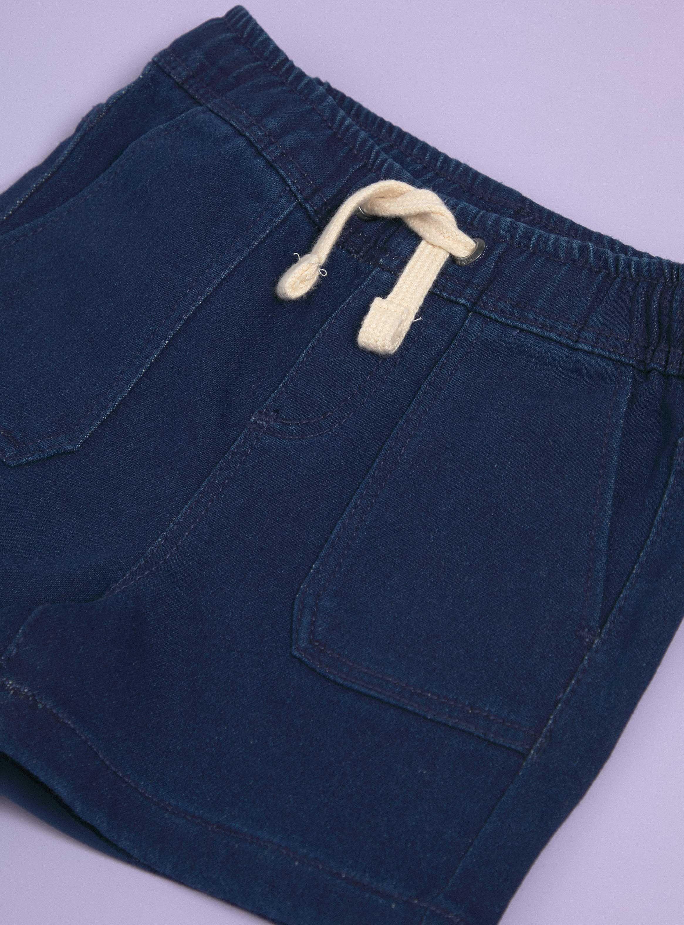 Short Sin Botones Mezclilla Elasticidad-2
