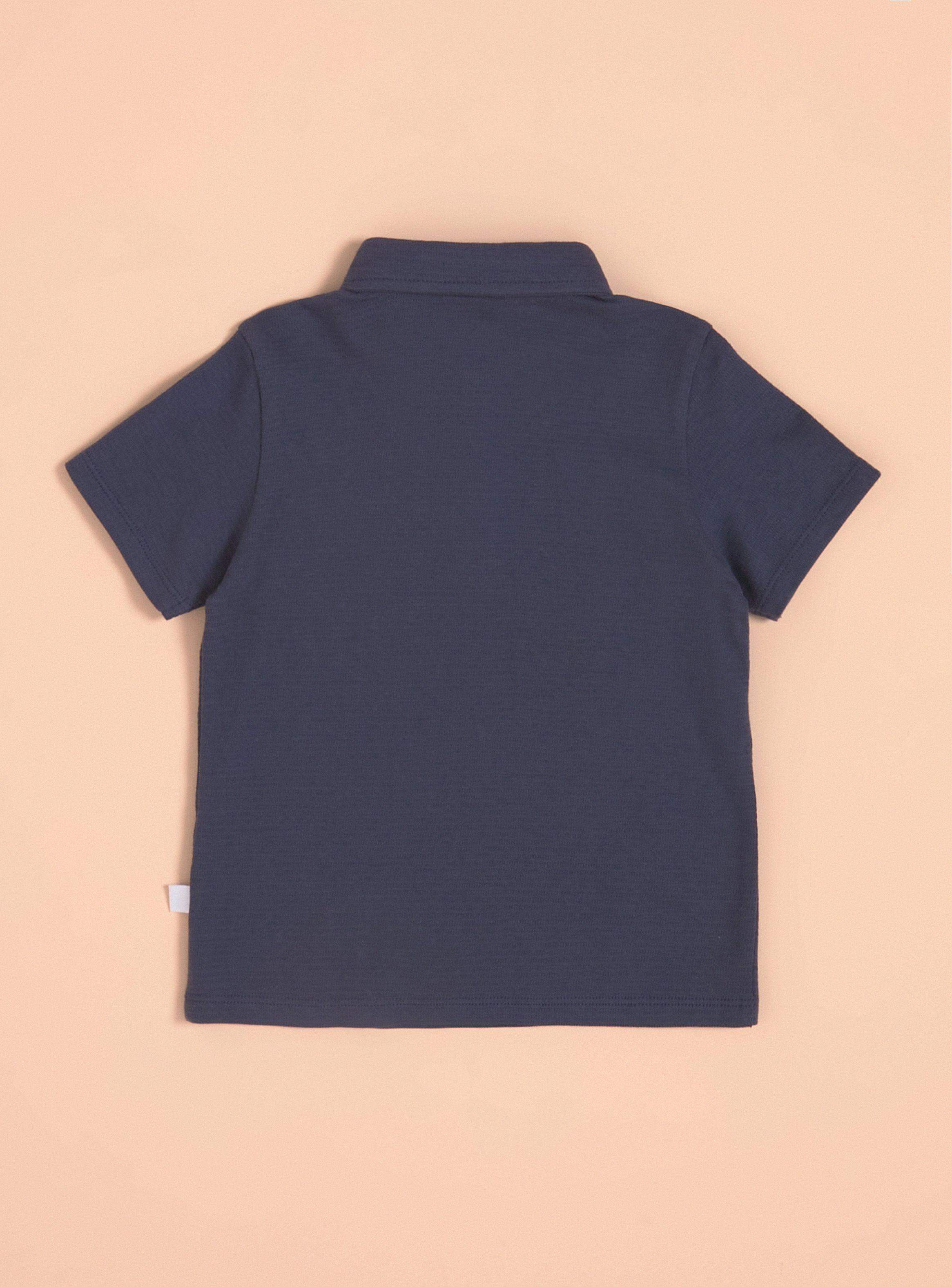 Polera Cuello Polo y Bolsillo Parche-1
