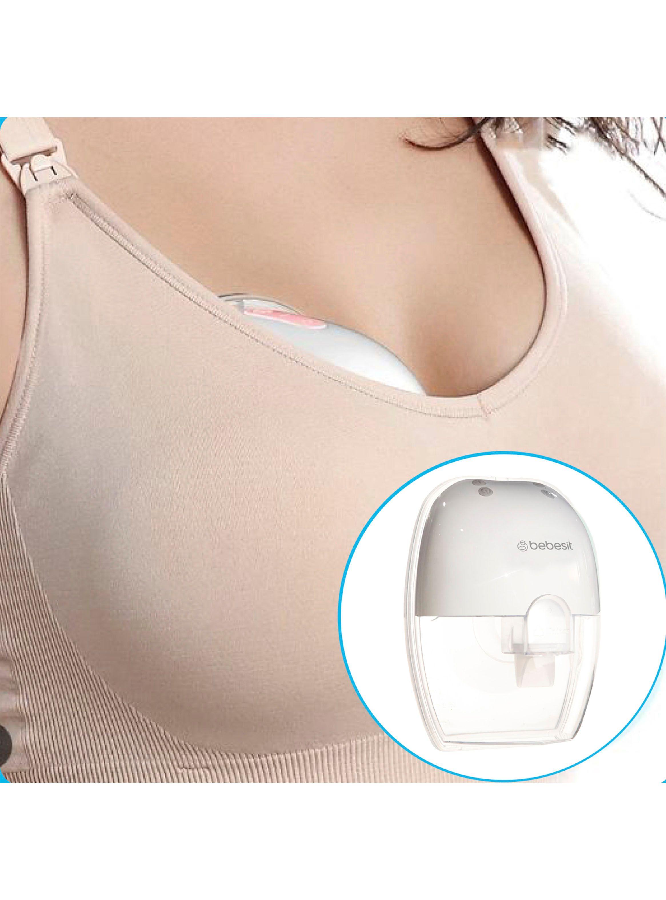 Extractor de Leche Materna Manos Libres Blanco Bebesit-1