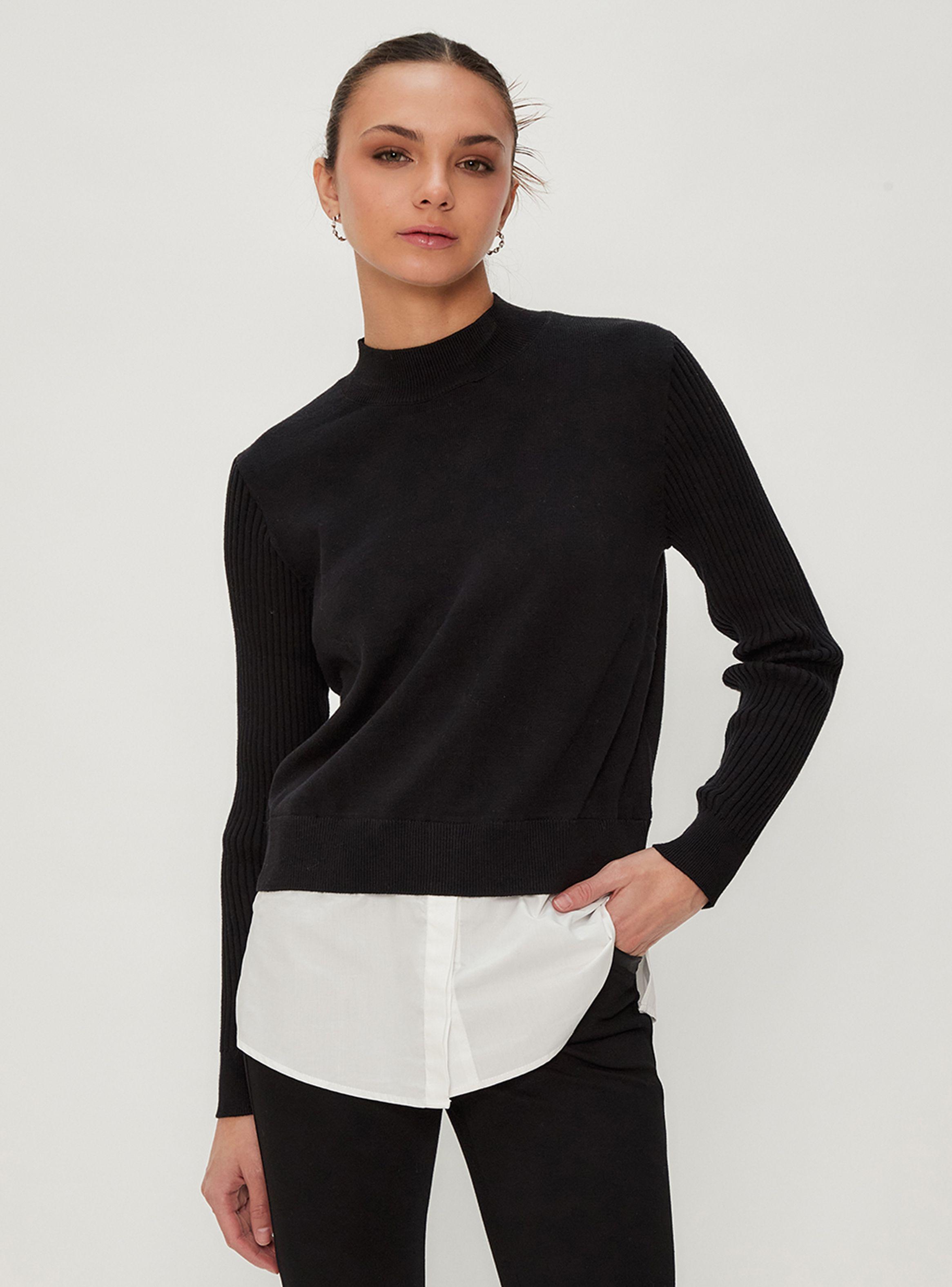 Sweater Liso Cuello Alto Básico 02-0