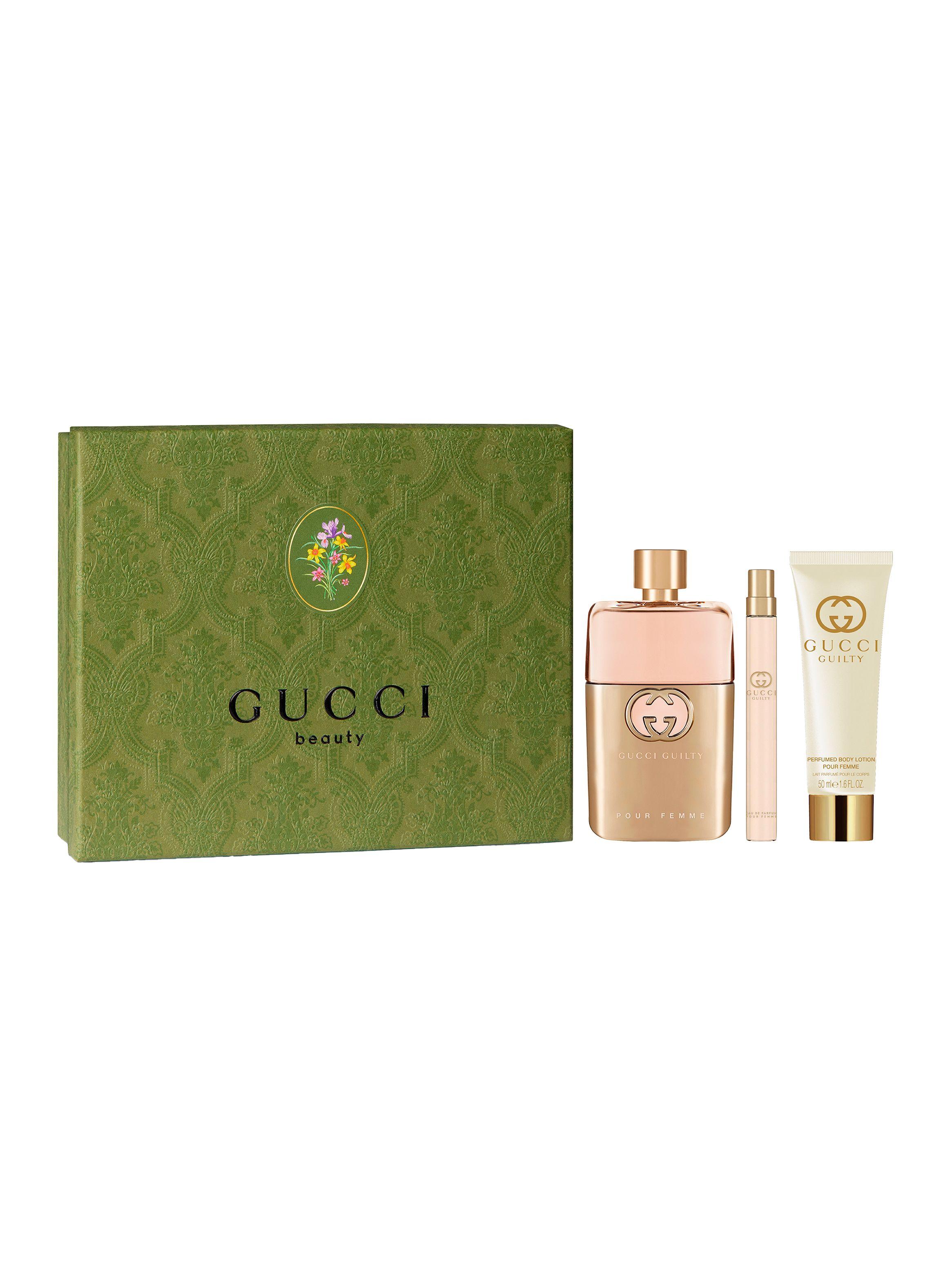 Set Perfume Gucci Guilty Pour Femme EDP 90 ml + Travel Size 10 ml + Body Lotion 50 ml-0