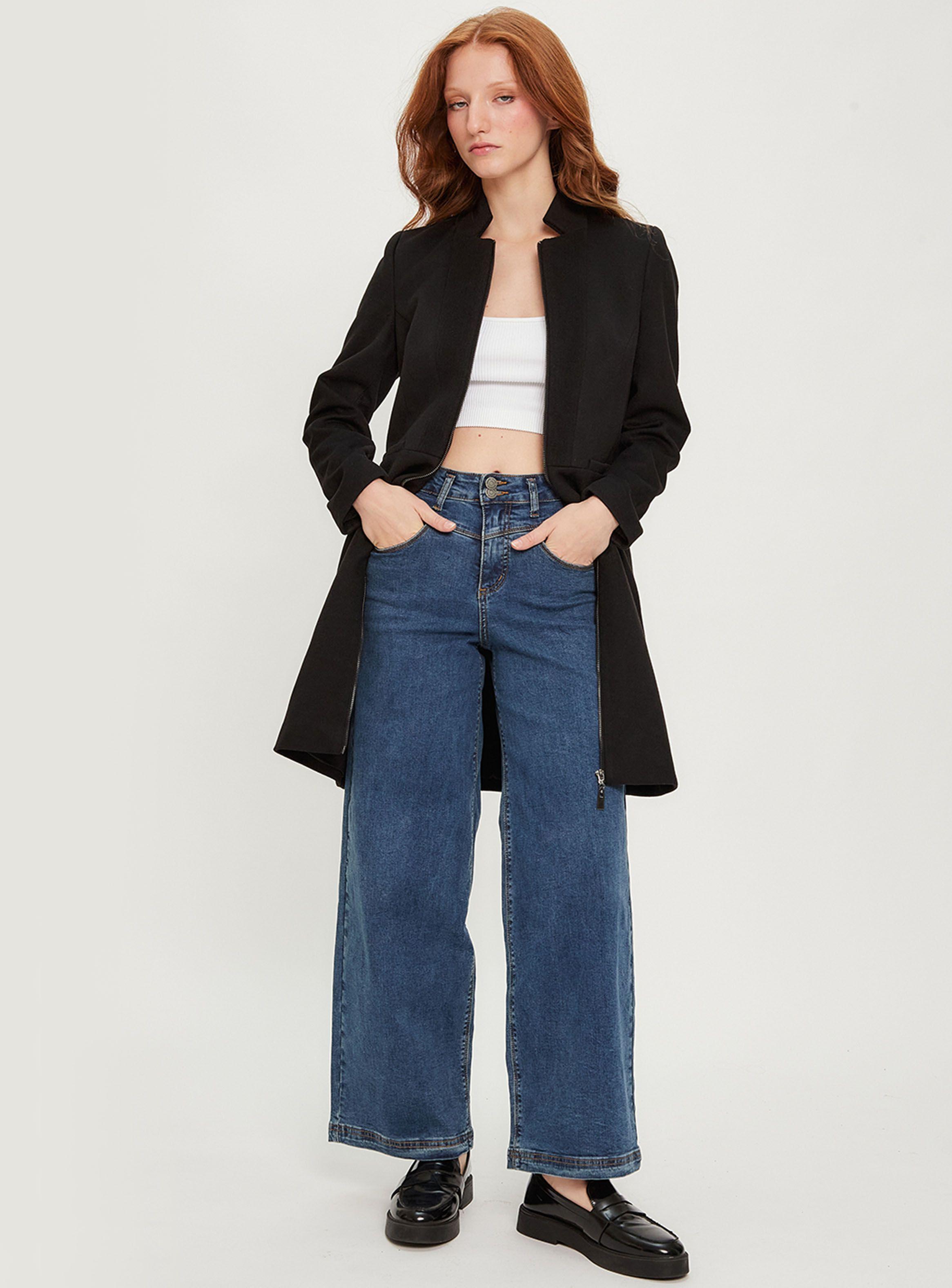 Abrigo Liso Corte Básico Moda-3