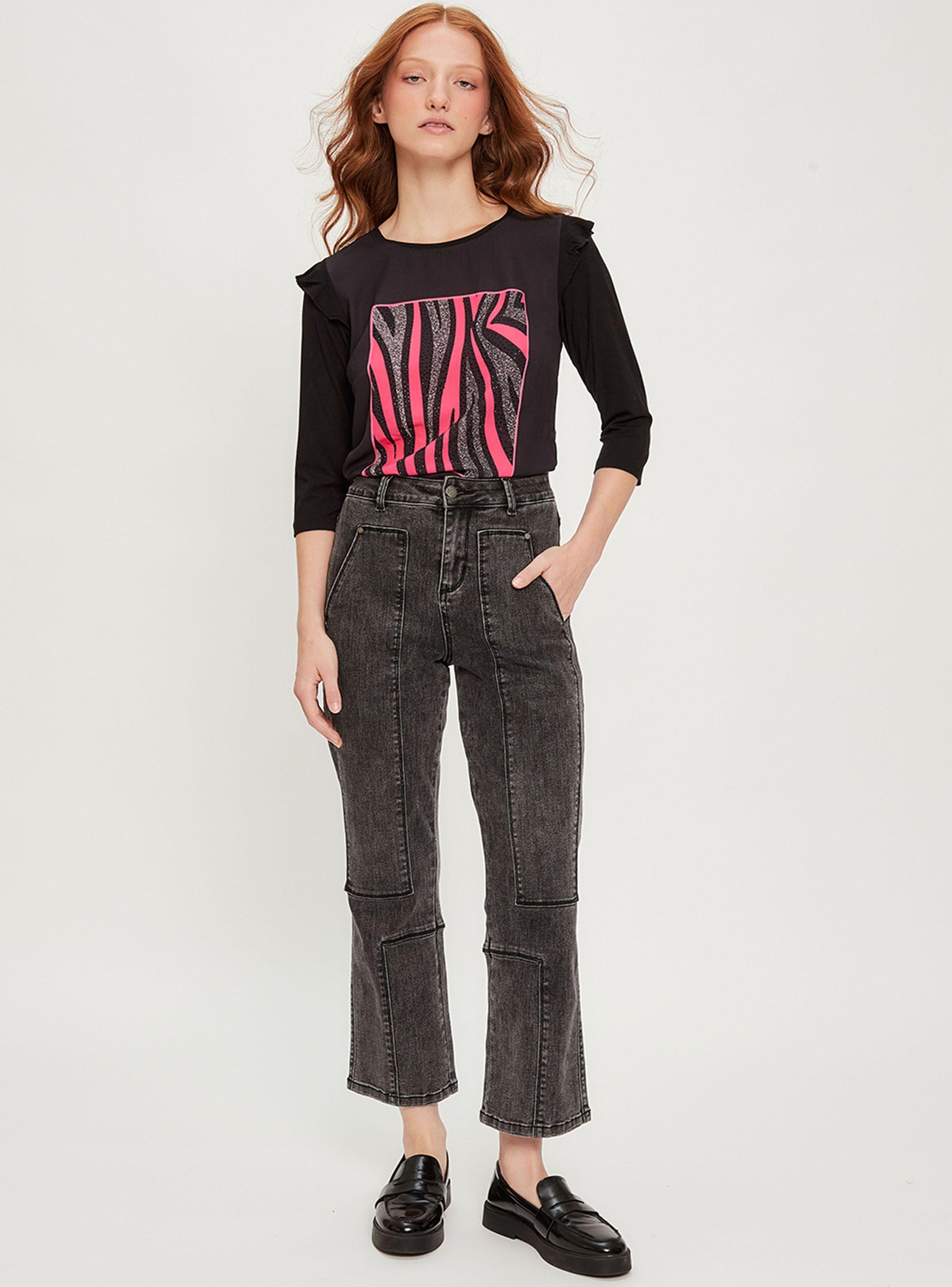 Polera Estampado Líneas Color-3