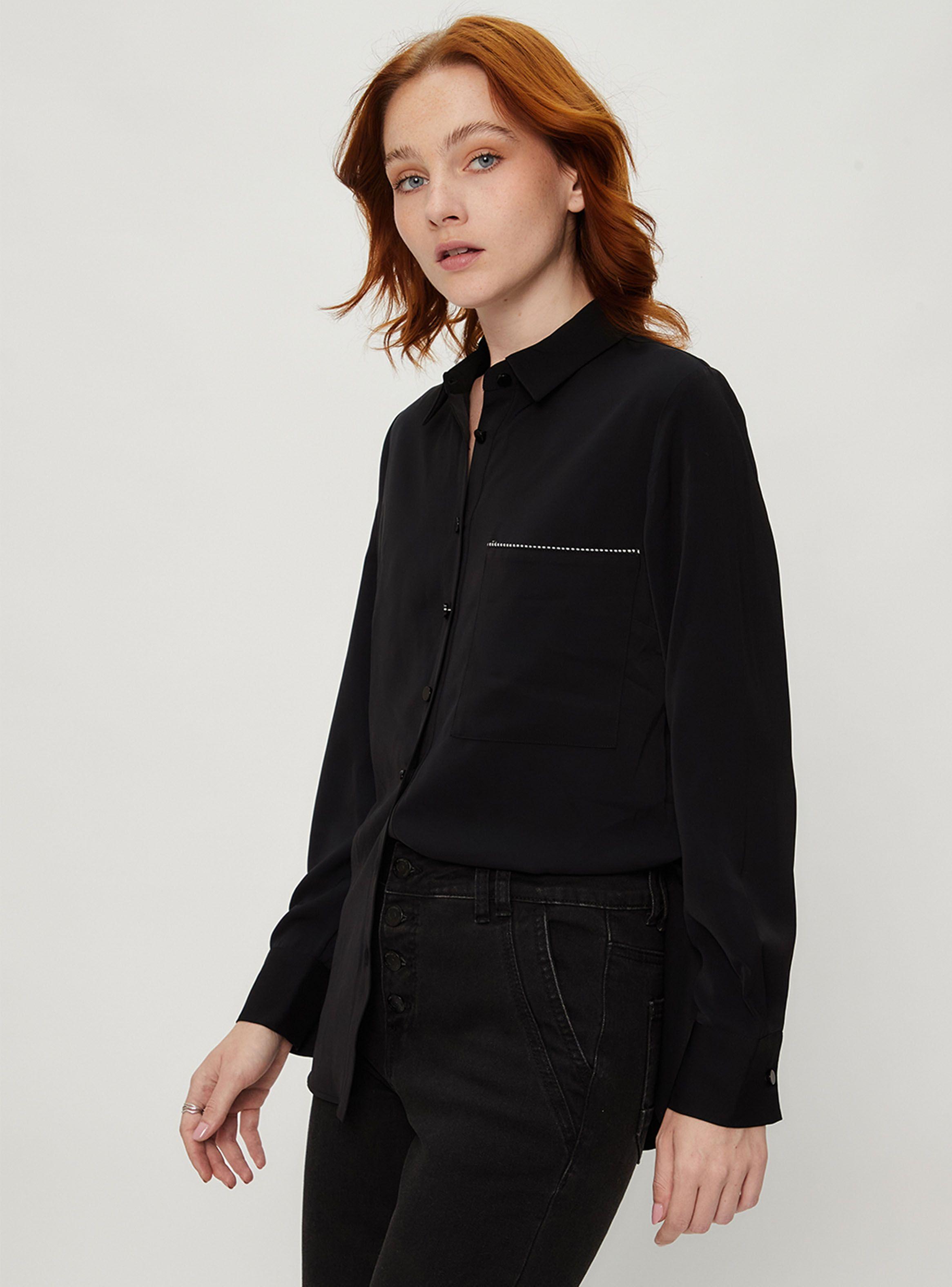 Blusa Lisa con Bolsillo Color-0