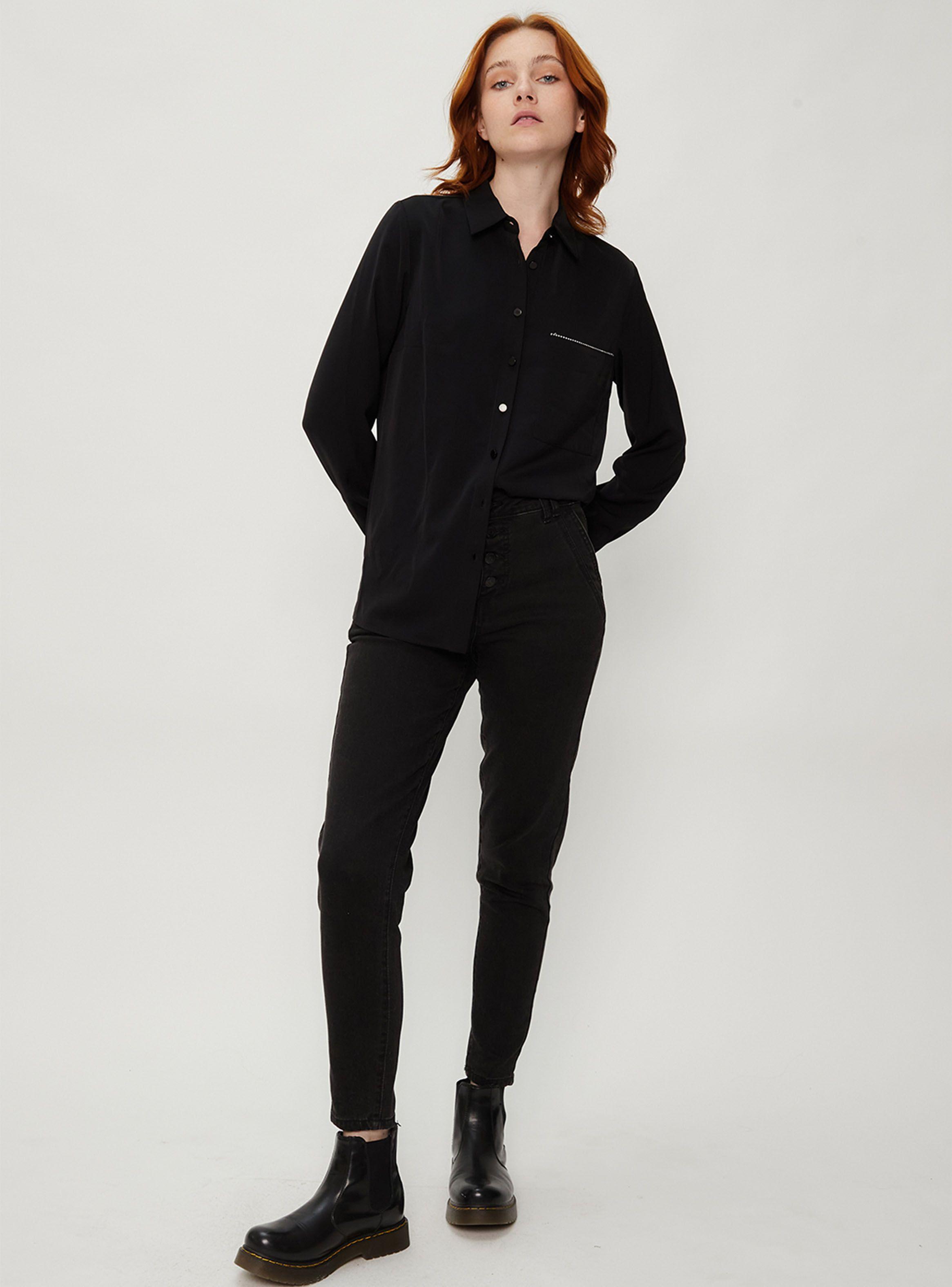 Blusa Lisa con Bolsillo Color-3