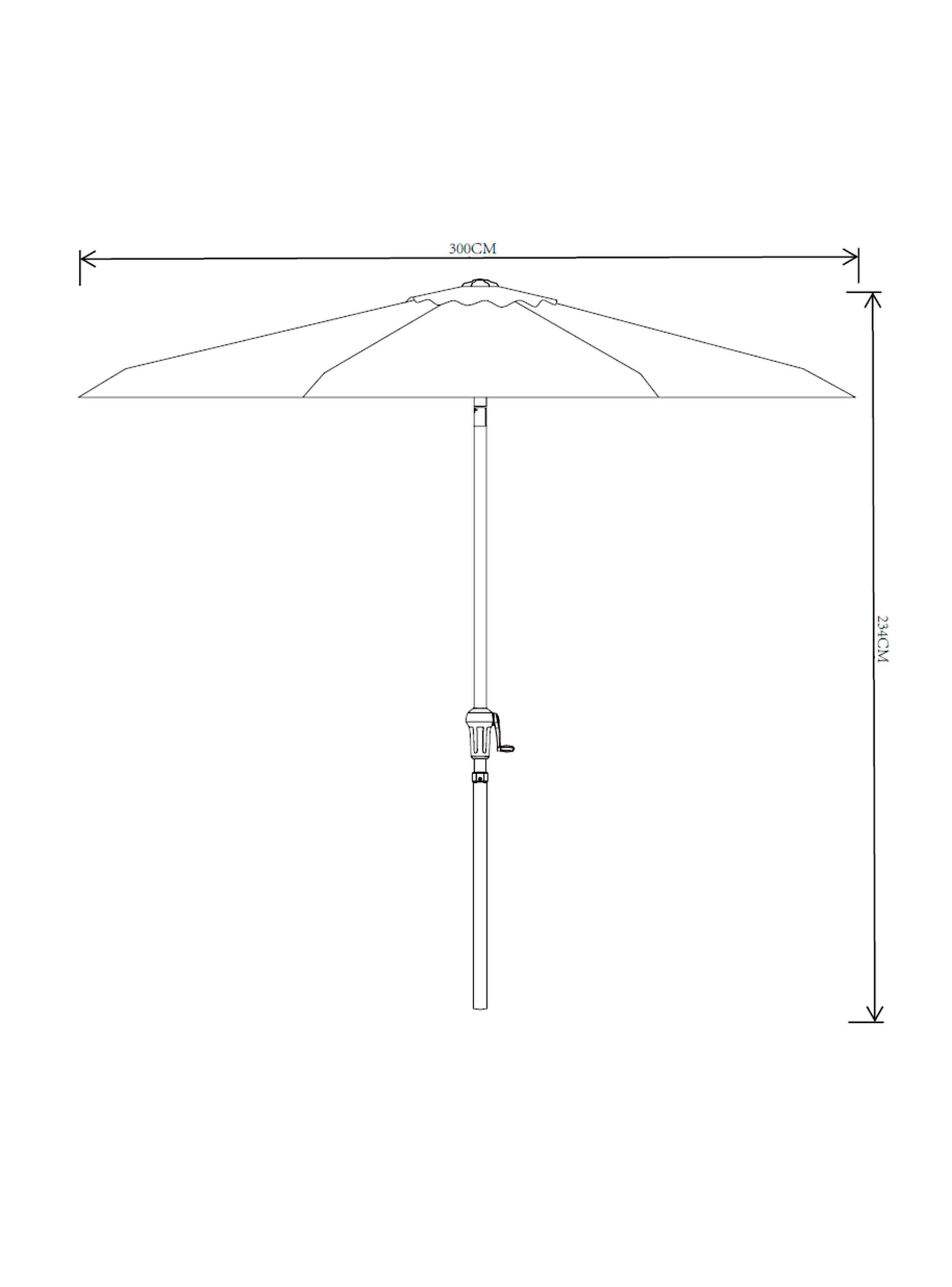 Sombrilla 300 cm Manivela-4