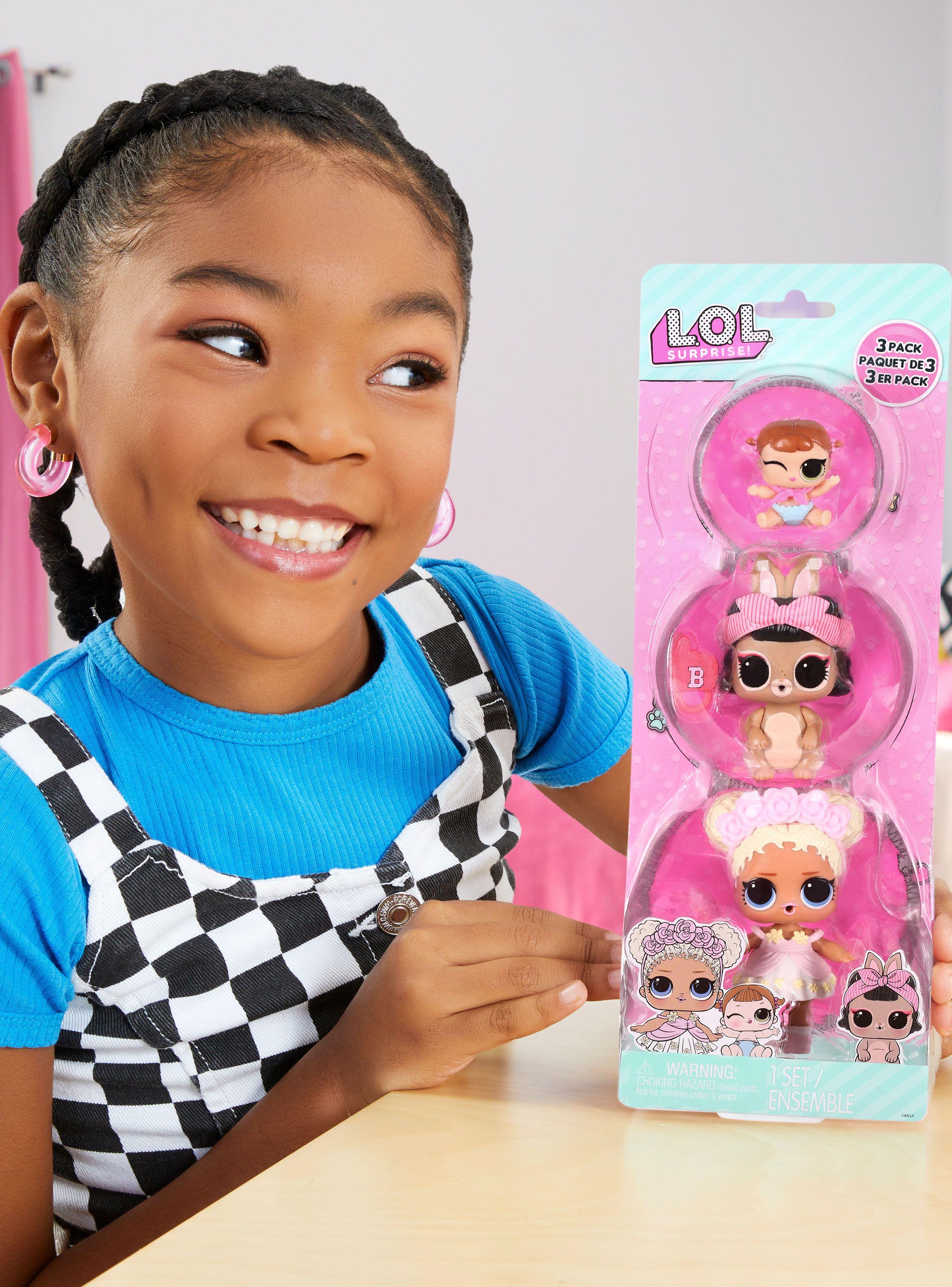 Muñeca L.O.L Surprise Tot + Pet + Lil Sis 3 Pack-4