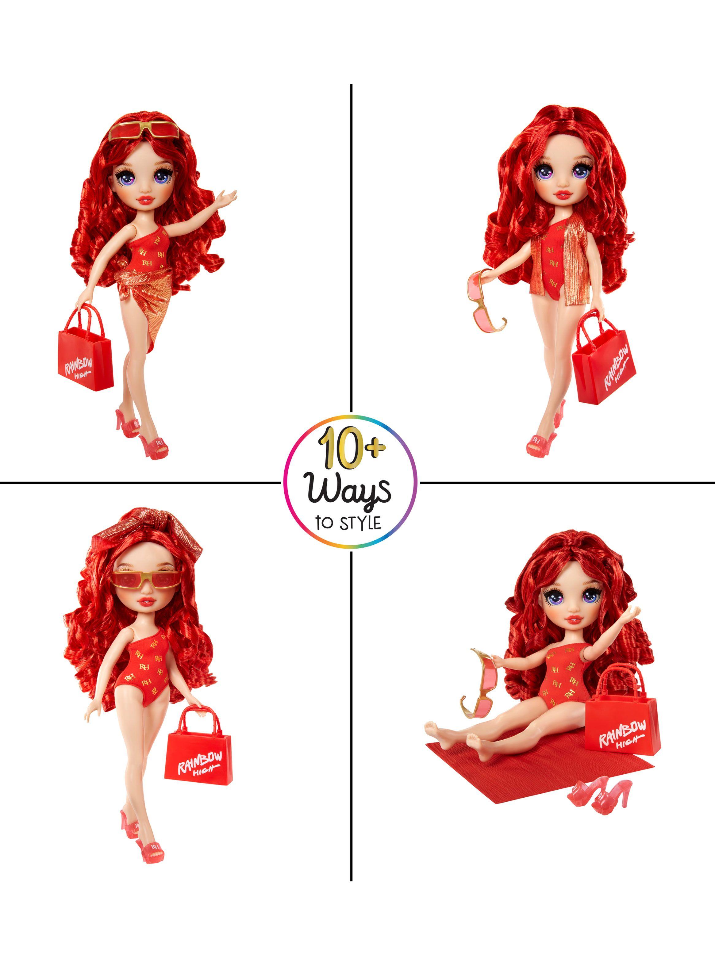 Muñeca Rainbow High Swim & Style Fashion Ruby Rojo-2