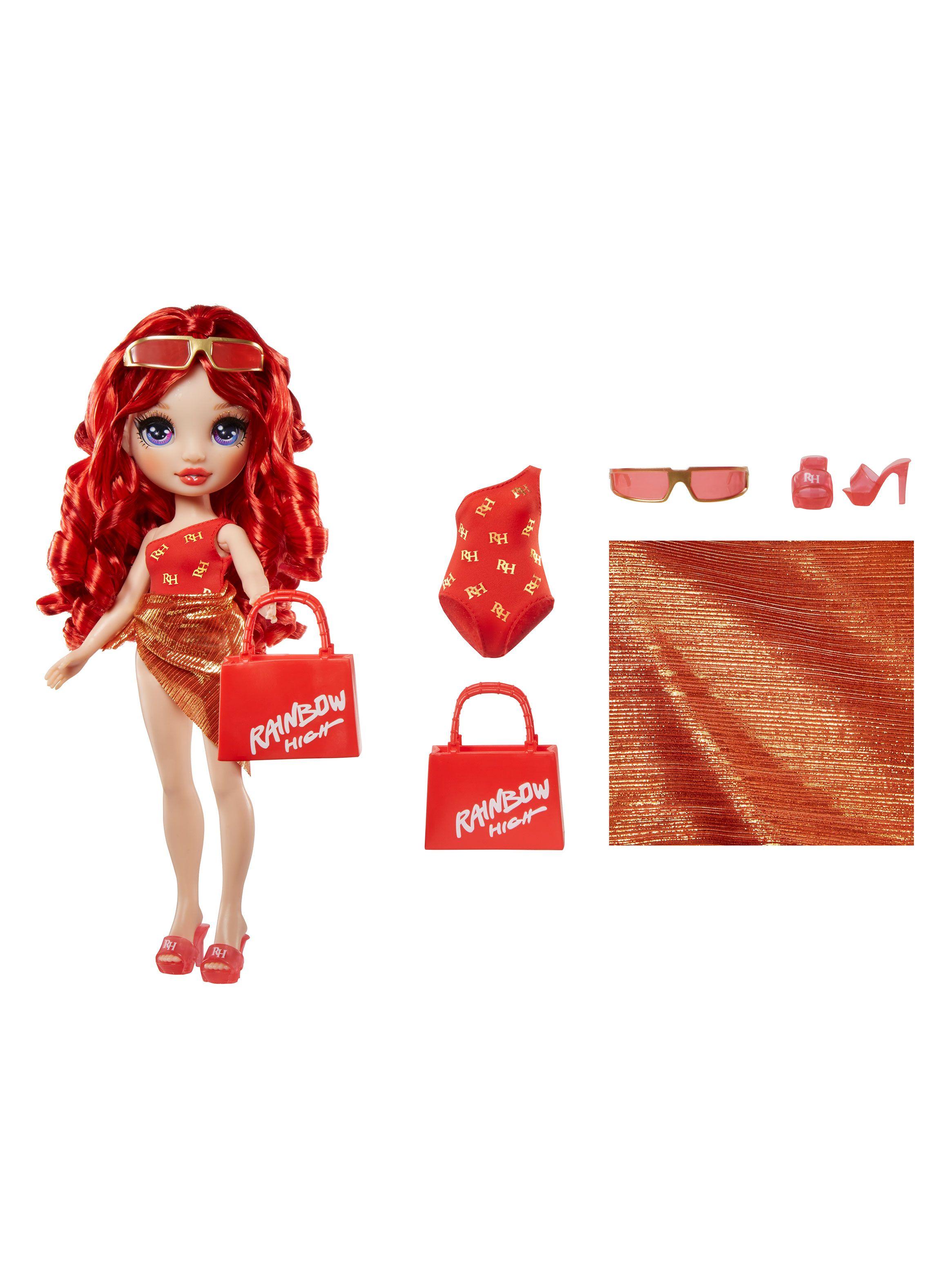 Muñeca Rainbow High Swim & Style Fashion Ruby Rojo-0
